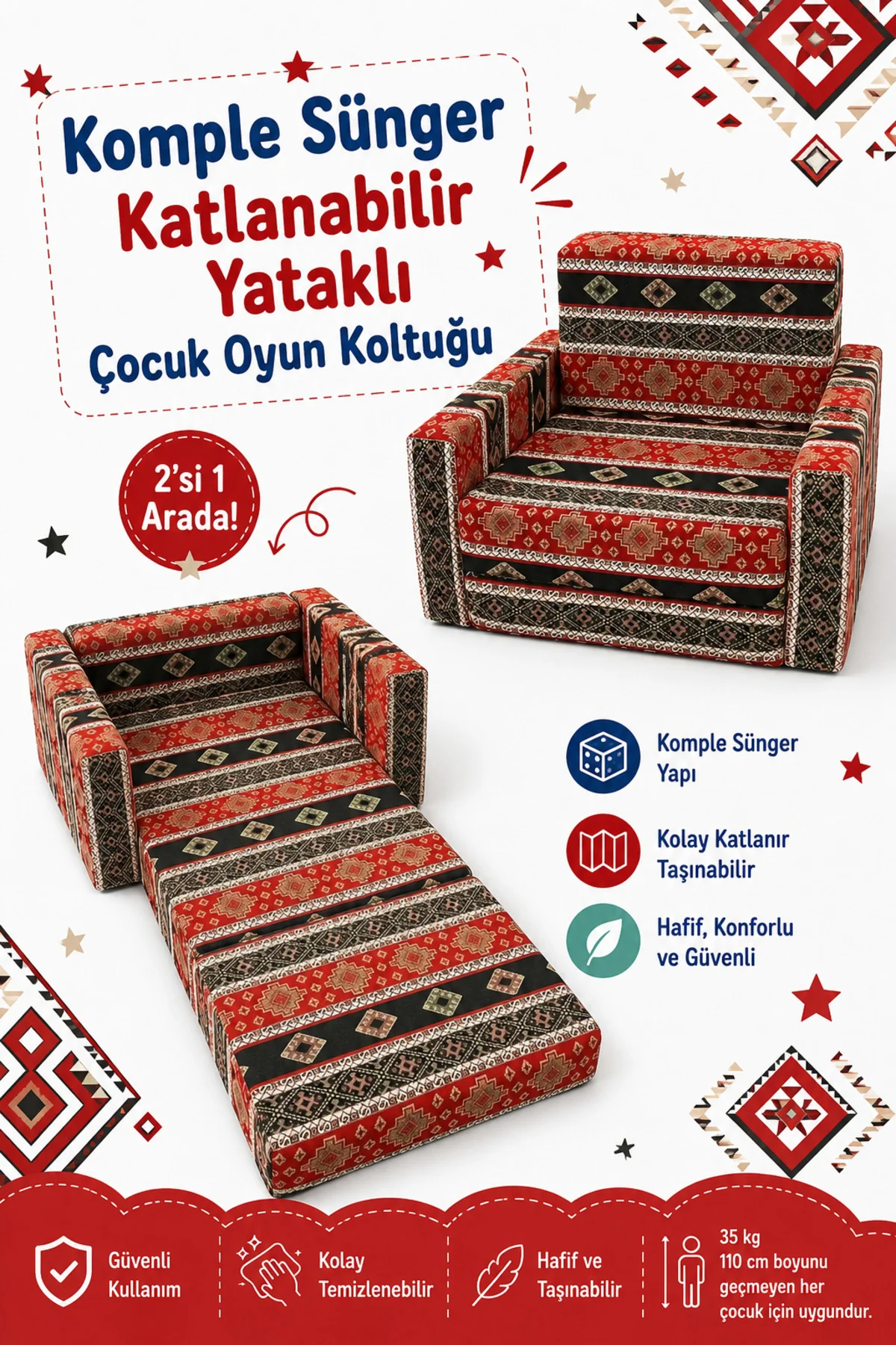 Çocuk Koltuğu - (0-4 YAŞ) - Komple Sünger