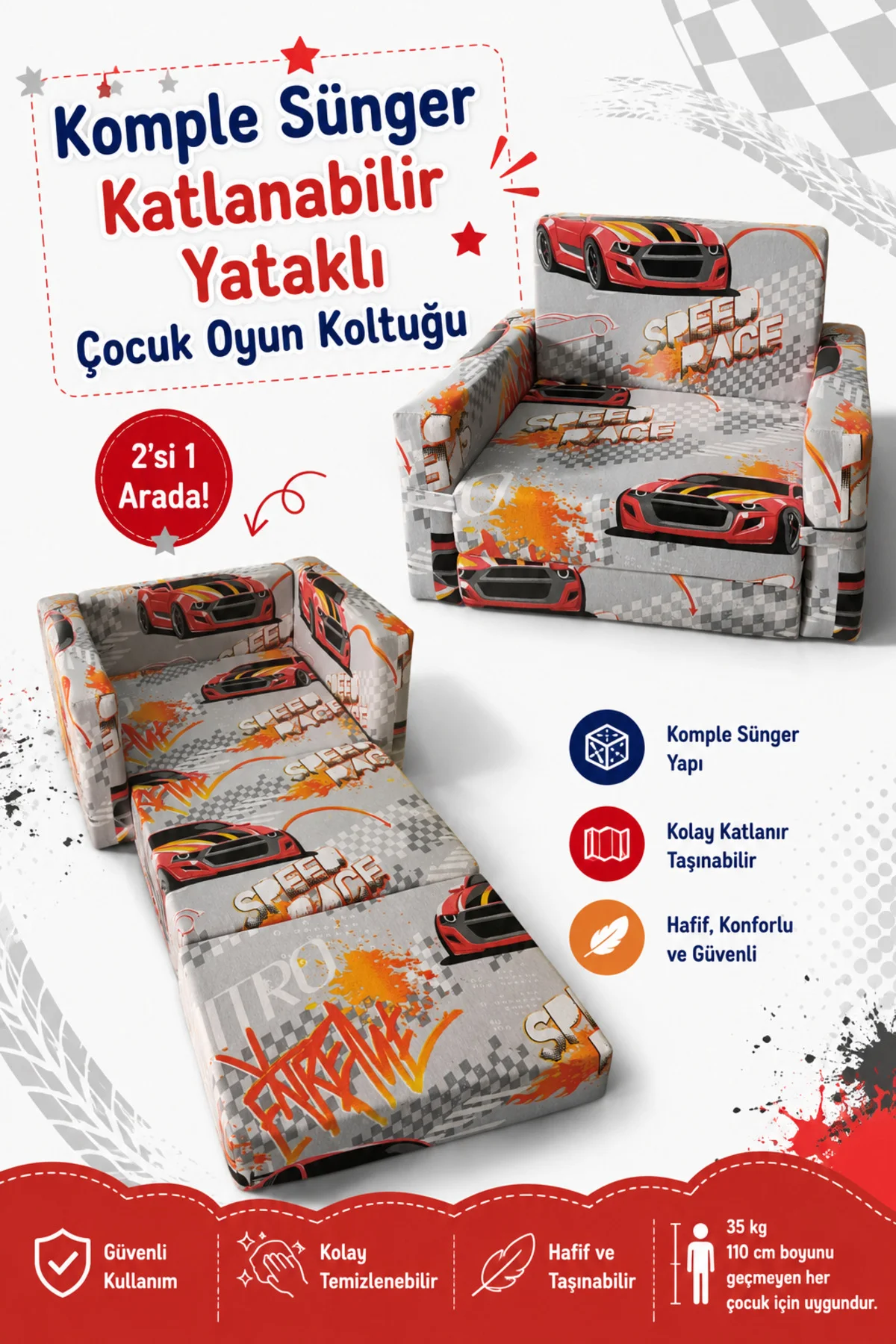 Çocuk Koltuğu - (0-4 YAŞ) - Komple Sünger