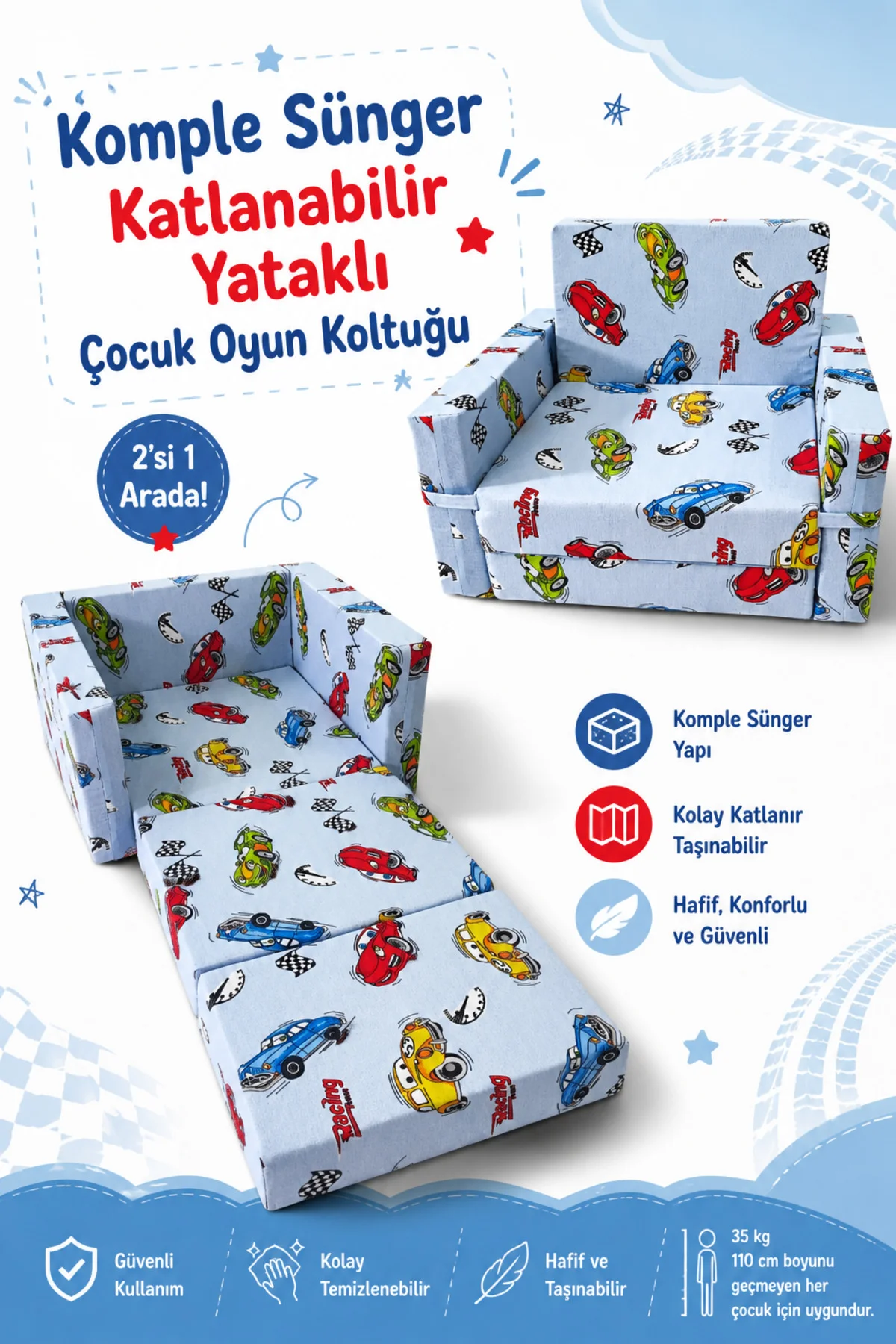 Çocuk Koltuğu - (0-4 YAŞ) - Komple Sünger