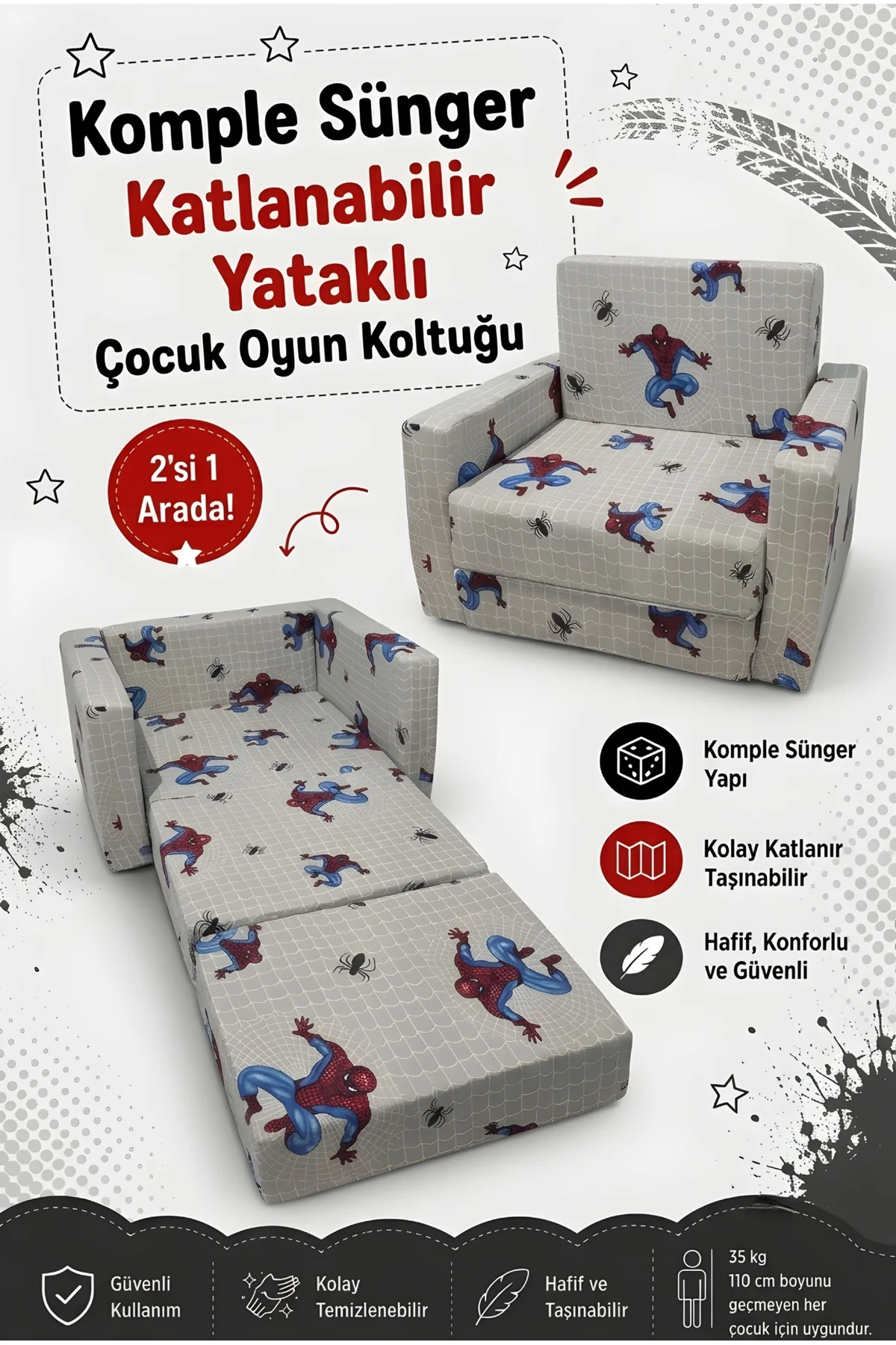 Çocuk Koltuğu - (0-4 YAŞ) - Komple Sünger