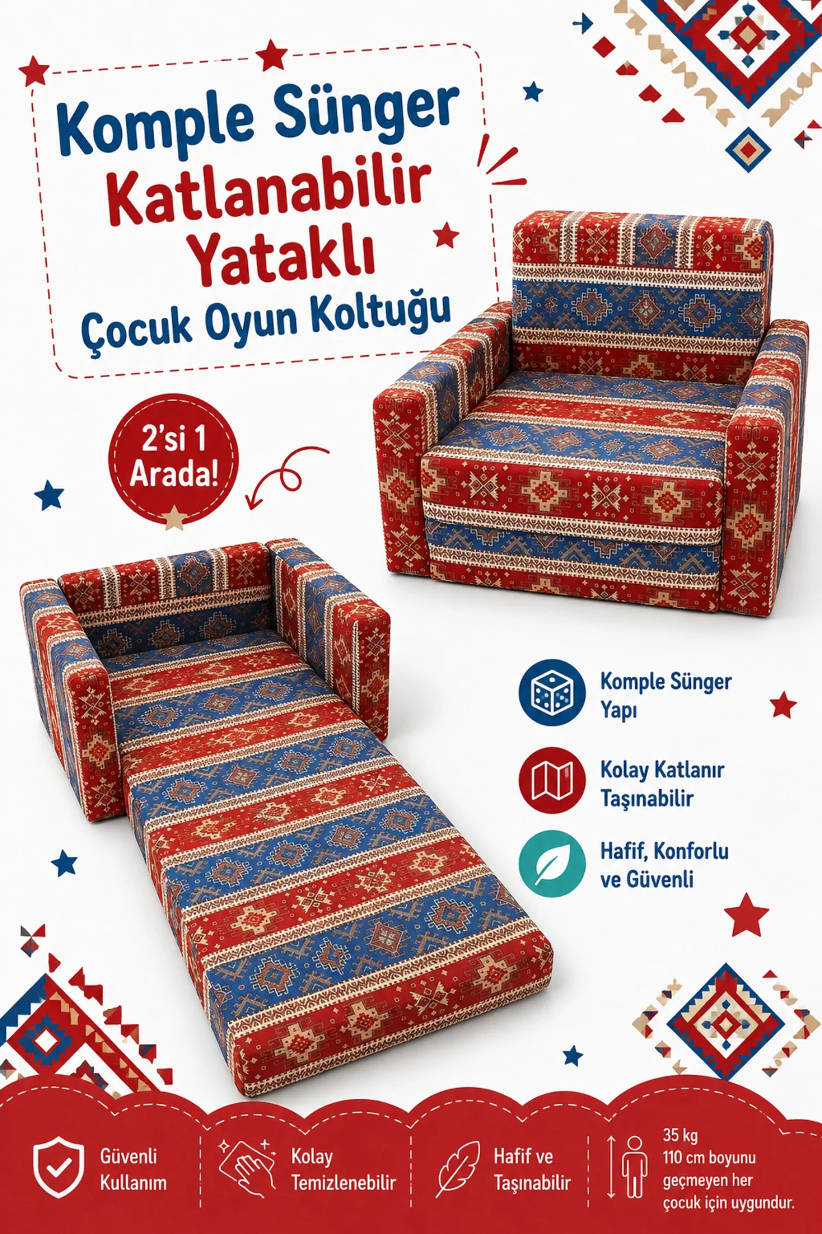 Çocuk Koltuğu - (0-4 YAŞ) - Komple Sünger