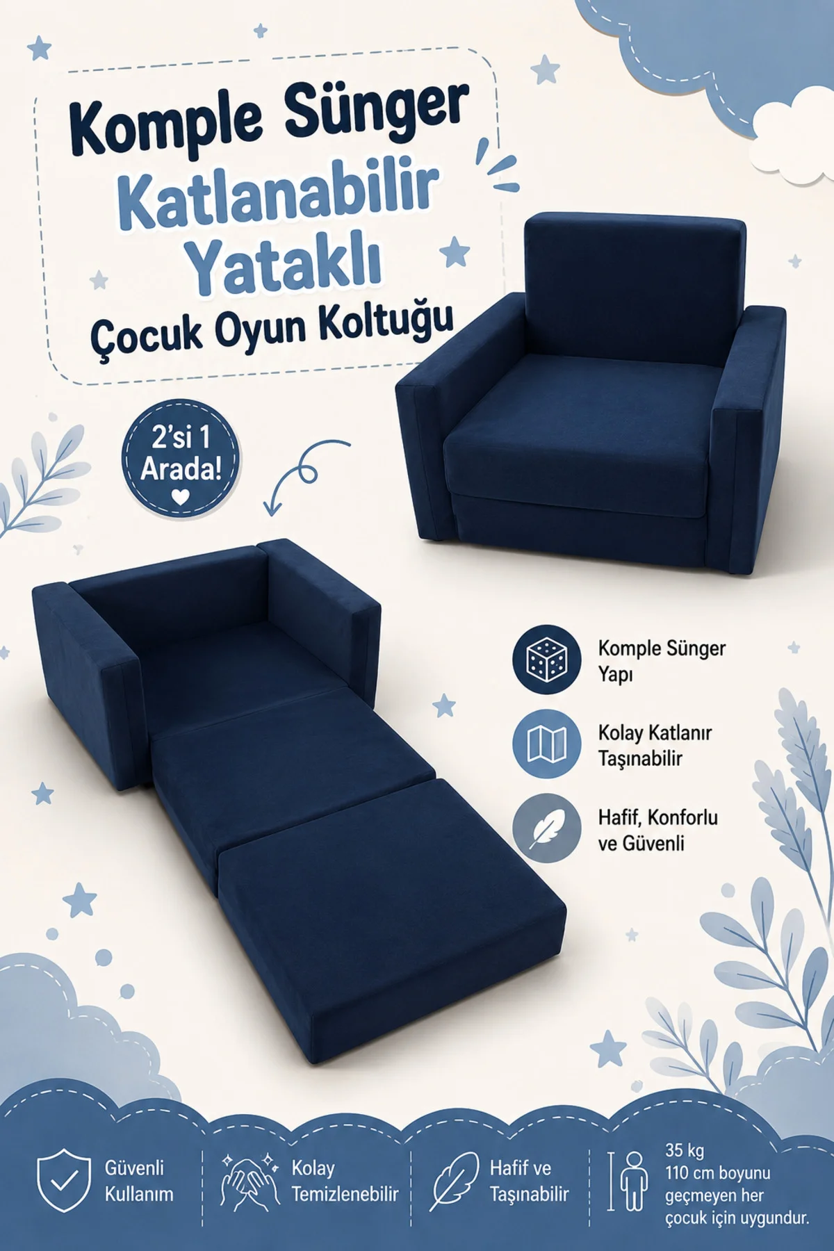 Çocuk Koltuğu - (0-4 YAŞ) - Komple Sünger