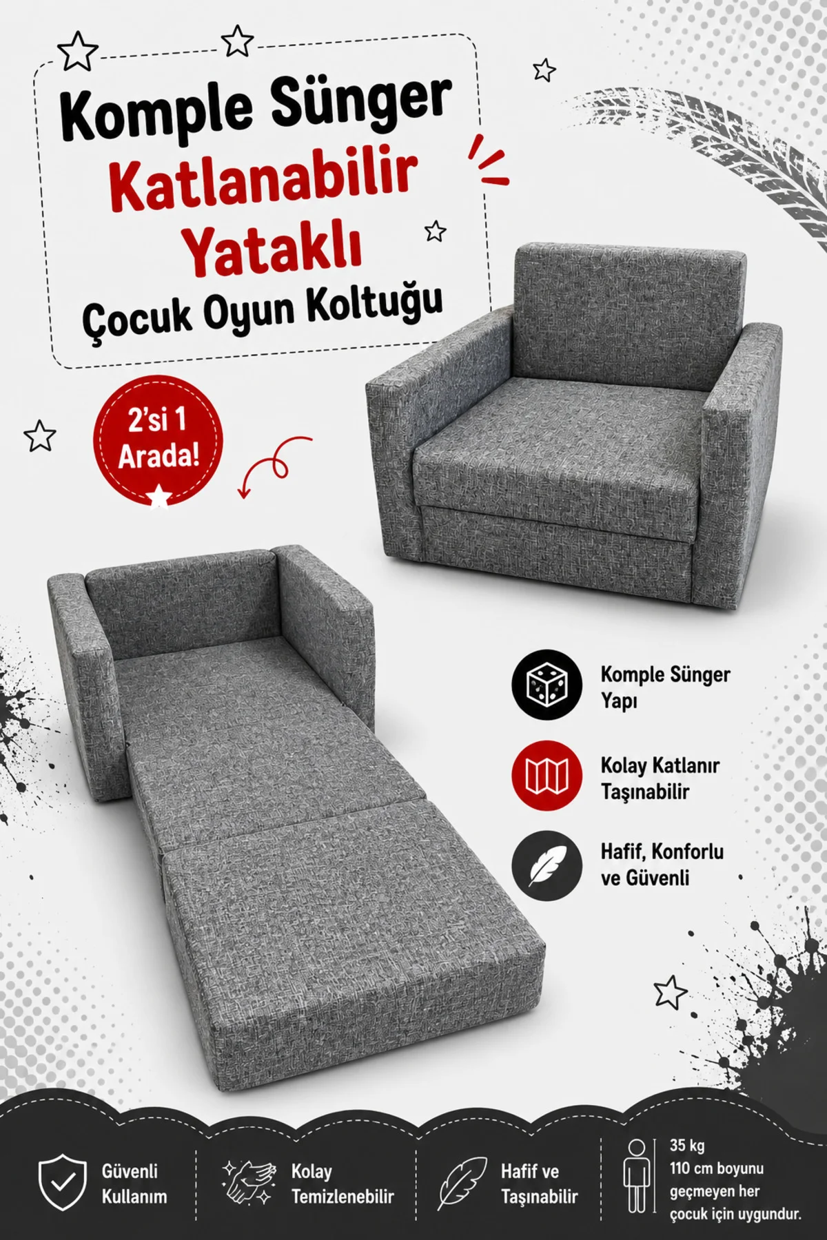 Çocuk Koltuğu - (0-4 YAŞ) - Komple Sünger