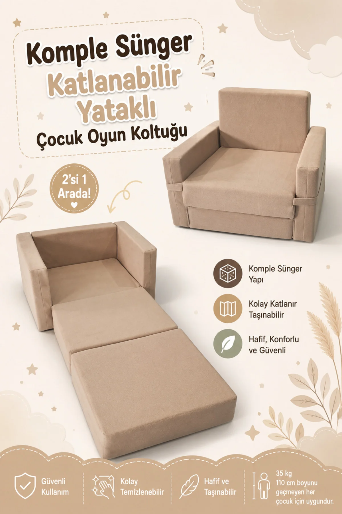 Çocuk Koltuğu - (0-4 YAŞ) - Komple Sünger