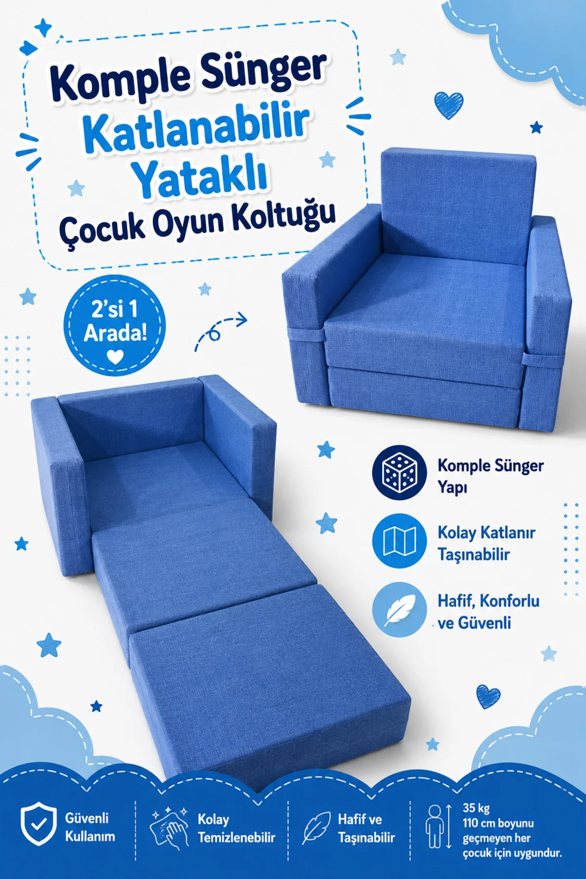 Çocuk Koltuğu - (0-4 YAŞ) - Komple Sünger