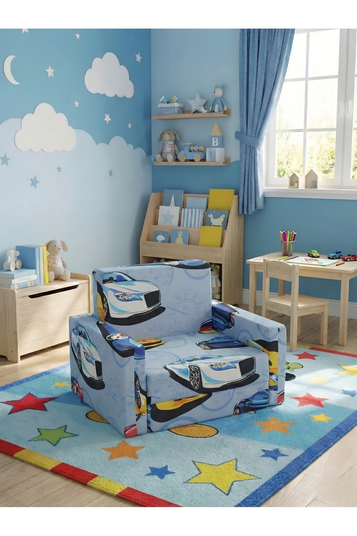 Çocuk Koltuğu - Çocuk Yatağı - Komple Sünger - Katlanabilir Yatak