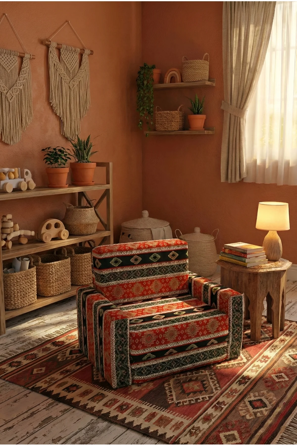 Çocuk Koltuğu Komple Sünger Katlanabilir Yataklı Minder Yatak (0-