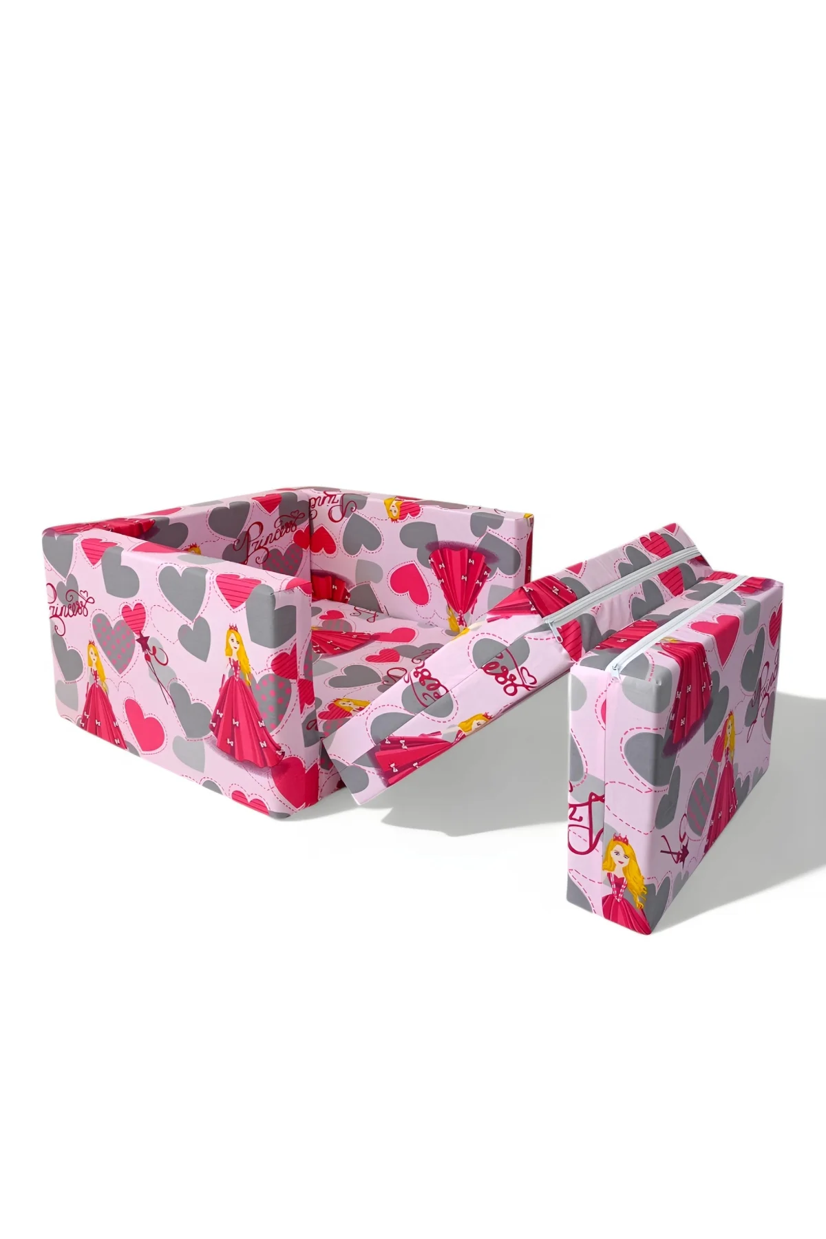 Çocuk Koltuğu Komple Sünger Katlanabilir Yataklı %100 Pamuklu Kum