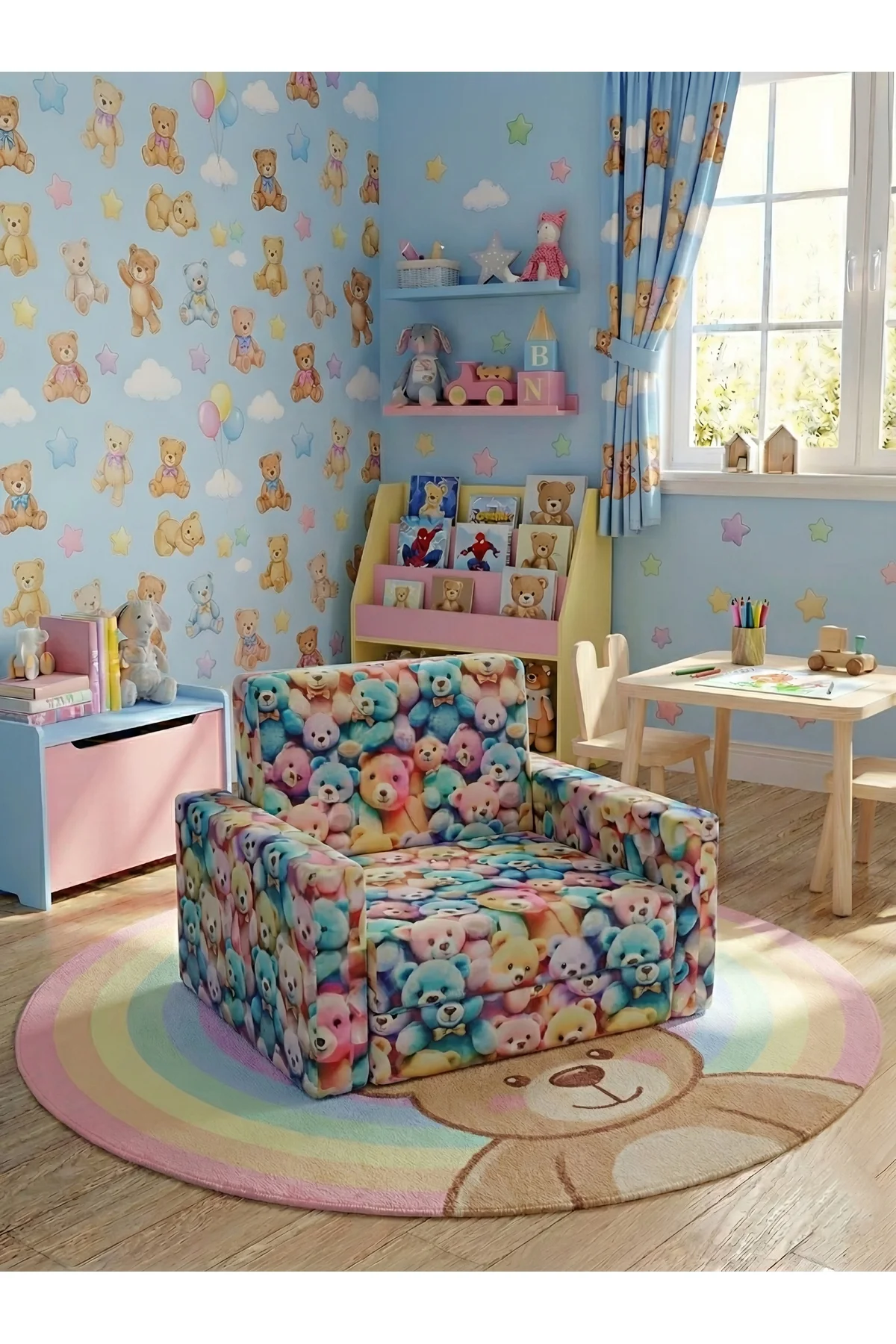 Çocuk Koltuğu Komple Sünger Katlanabilir Yataklı (0-4 YAŞ) AYICIK