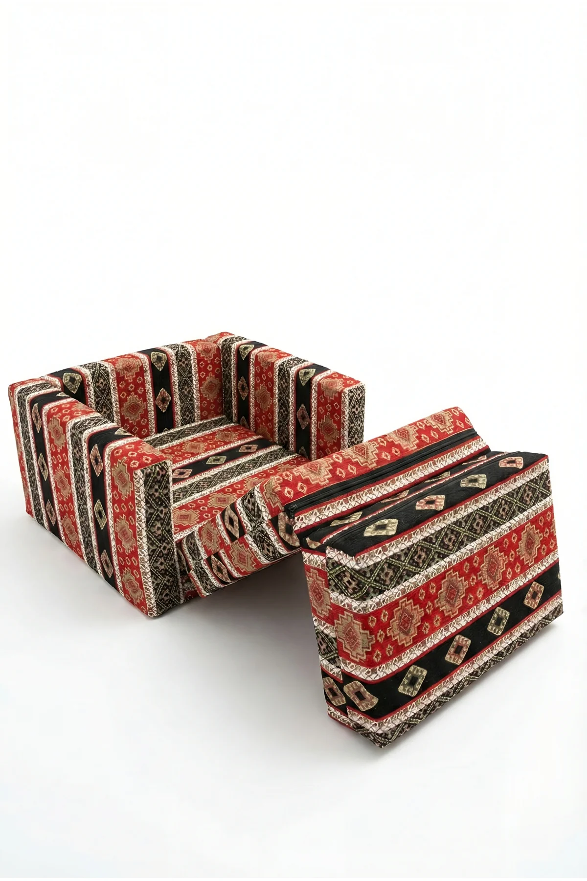 Çocuk Koltuğu Komple Sünger Katlanabilir Yataklı Minder Yatak (0-