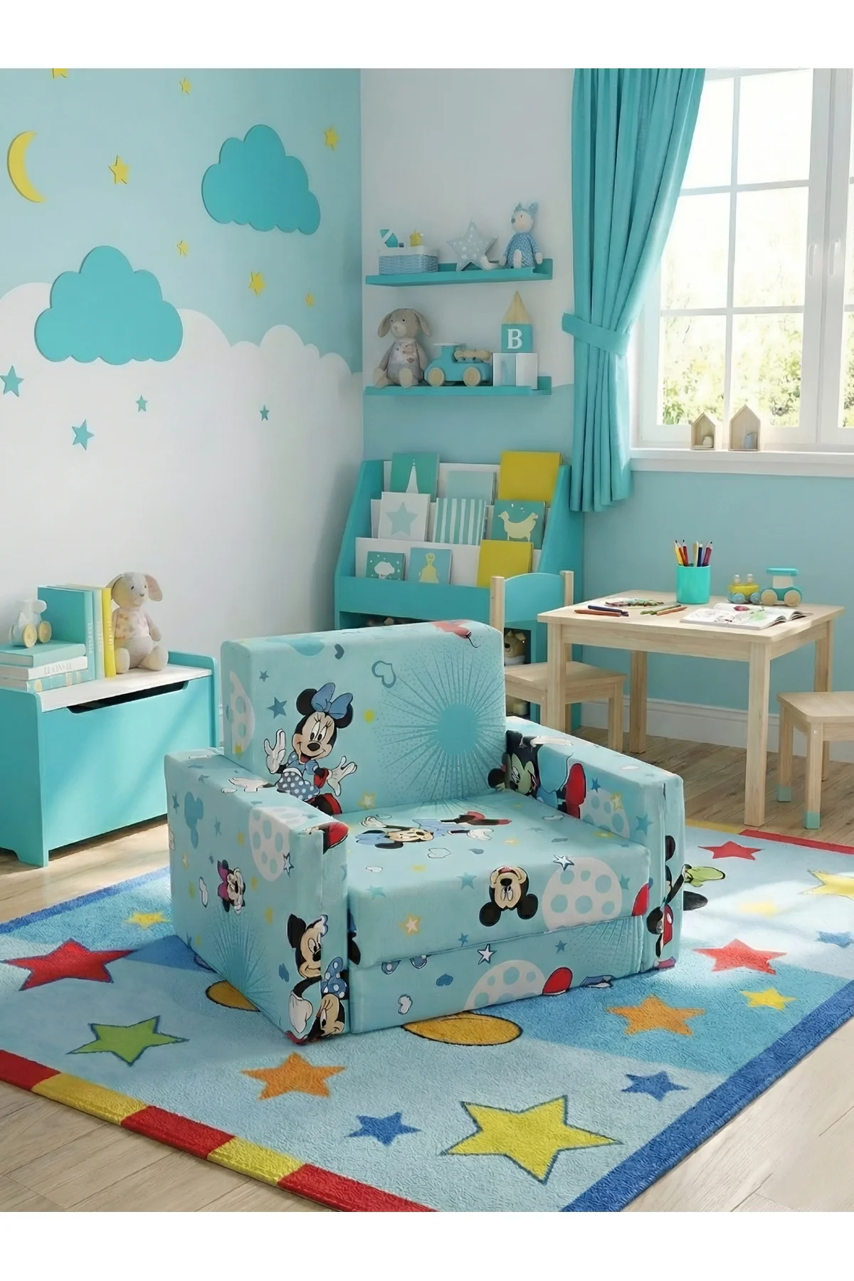 Çocuk Koltuğu Komple Sünger Katlanabilir Yataklı (0-4 YAŞ) Su yeş