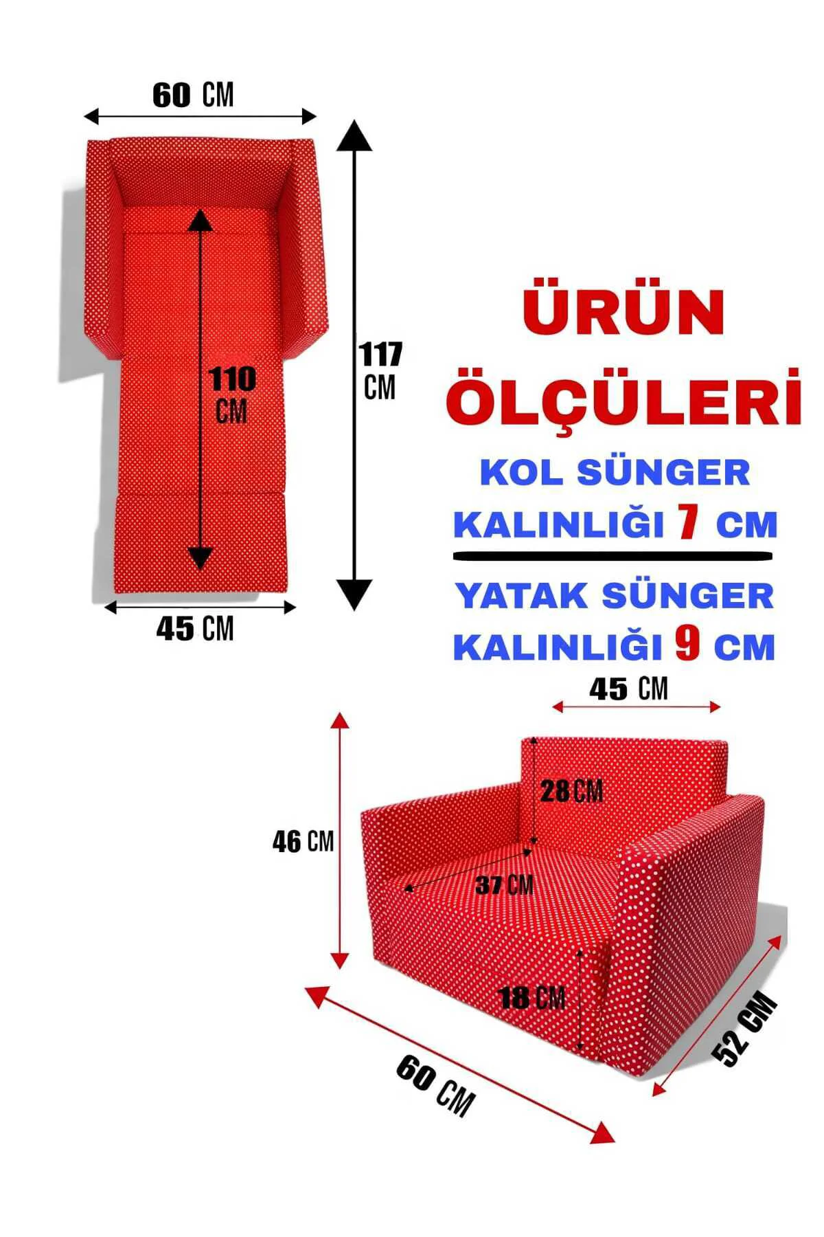 Çocuk Koltuğu Komple Sünger Katlanabilir Yataklı (0-4 YAŞ) Yavruağzı Figürlü