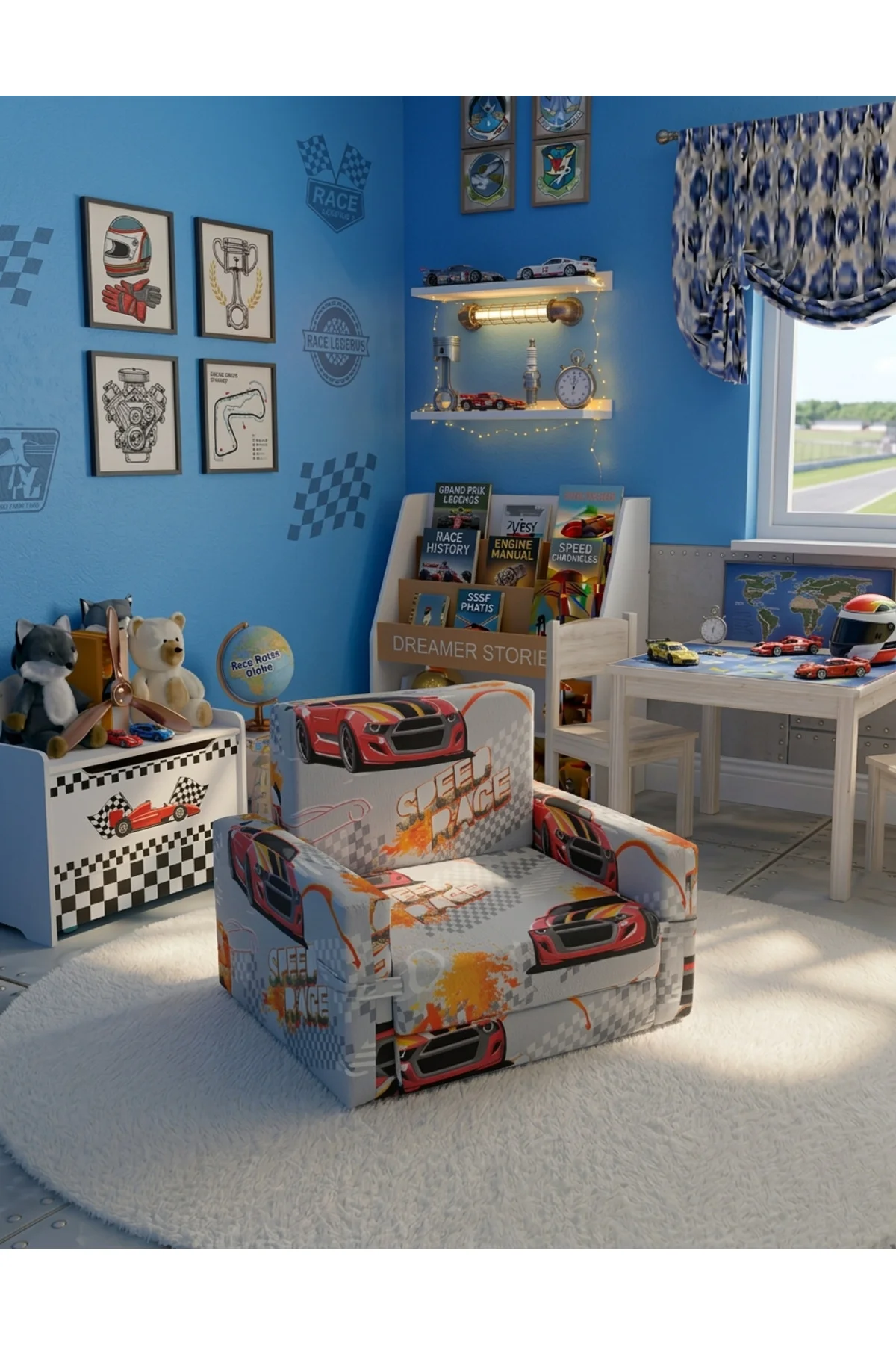 Çocuk Koltuğu Komple Sünger Katlanabilir Yataklı - Çocuk Minderi 