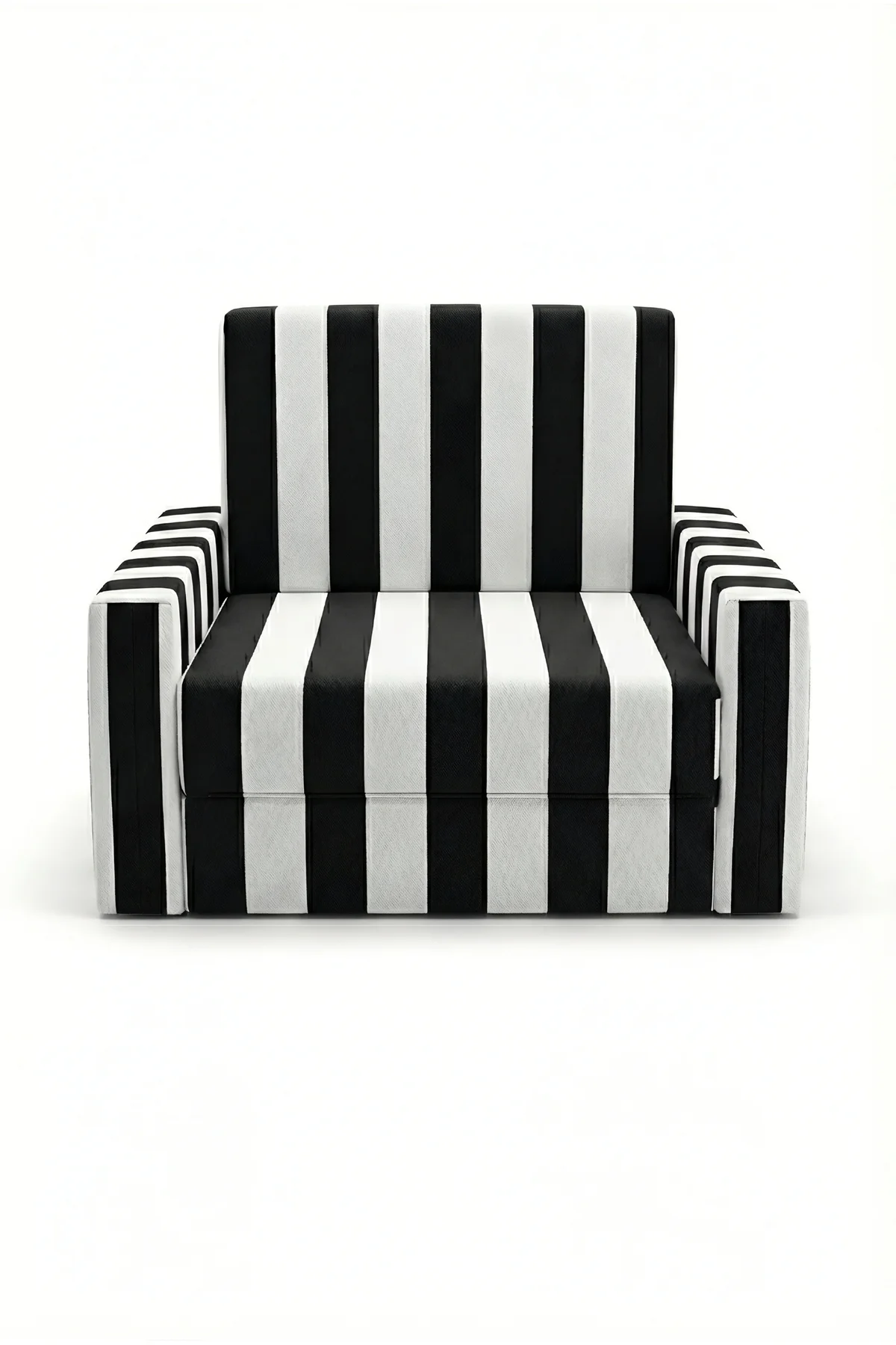 Çocuk Koltuğu Komple Sünger Katlanabilir Yataklı Minder Yatak (0-4 YAŞ) SİYAH BEYAZ TARAFTAR DESEN