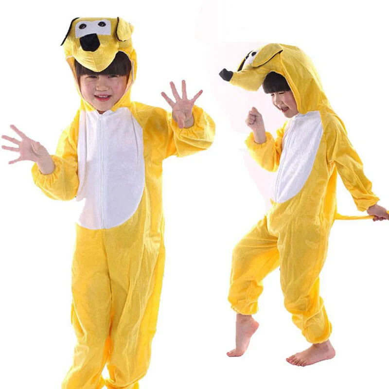 Çocuk Köpek Kostümü 2-3 Yaş - Kaliteli Polar Polar kostüm, Halloween & Karnaval