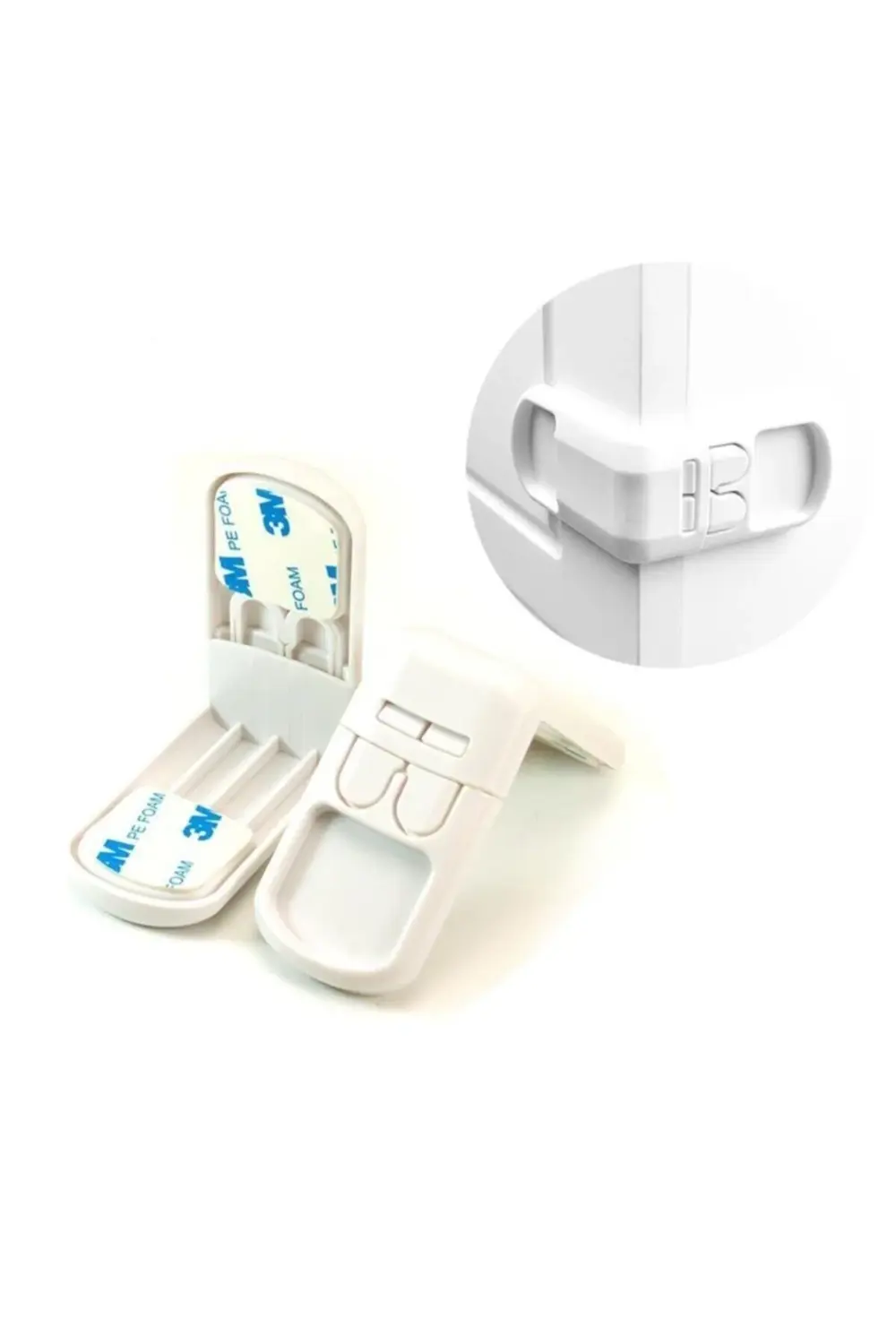 Çocuk Koruma Kilidi 2 Adet Köşe Bebek Güvenlik Kilit Dolap Çekmec