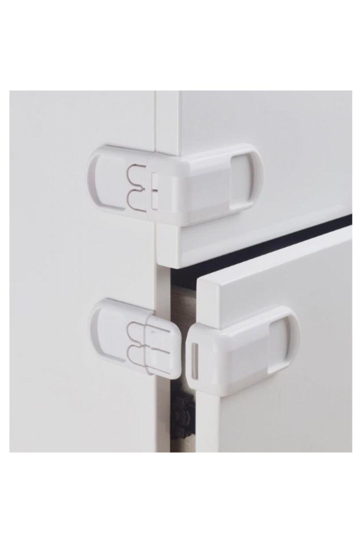 Çocuk Koruma Kilidi 2 Adet Köşe Bebek Güvenlik Kilit Dolap Çekmec