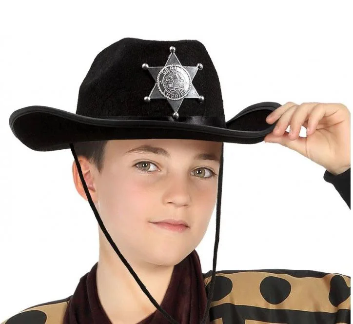 Çocuk Kovboy Şapkası – Sheriff Şapkası Siyah Keçe Parti Aksesuarı Fiyatı, Yorumları ve Özellikleri