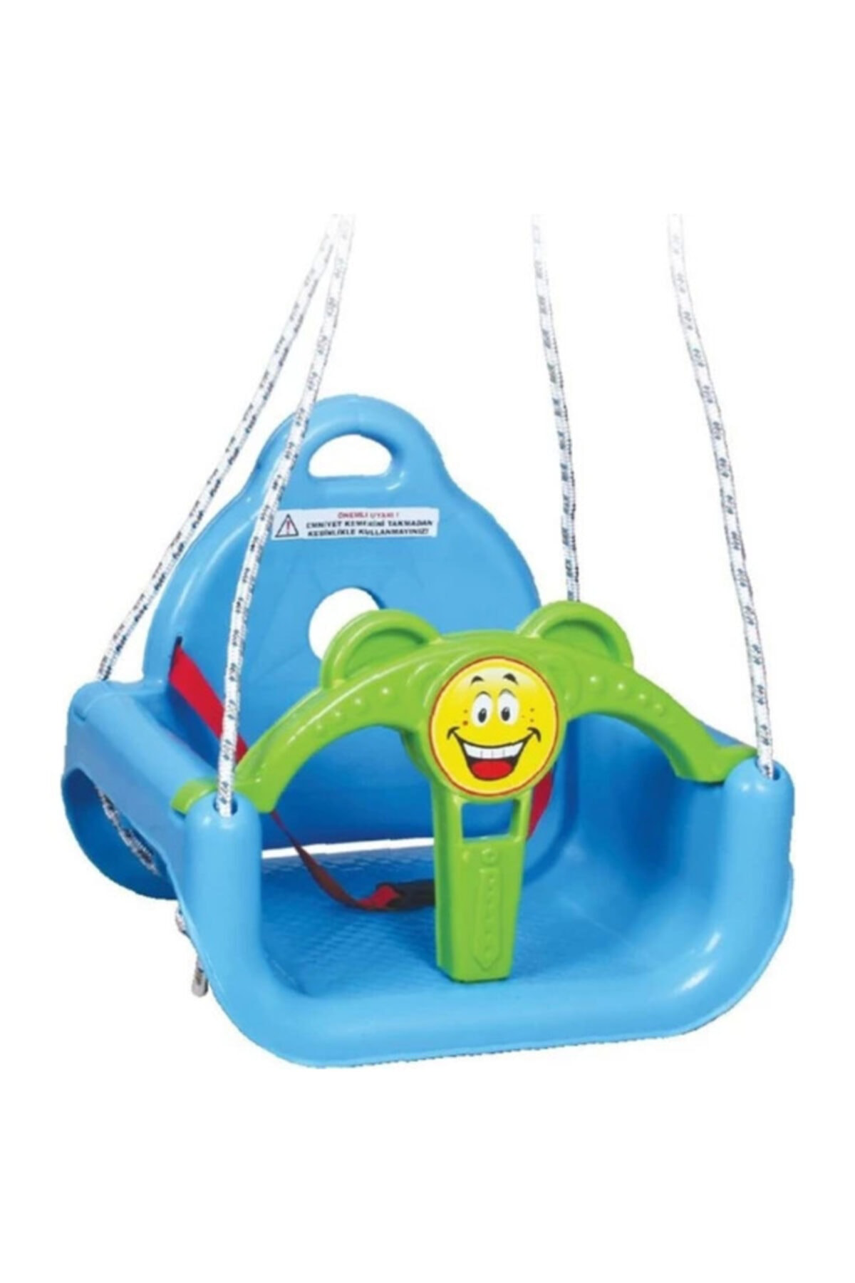 Kette Toys Çocuk Mavi Salıncak İpli Kemerli Koruyuculu Oyuncak Salıncak (15