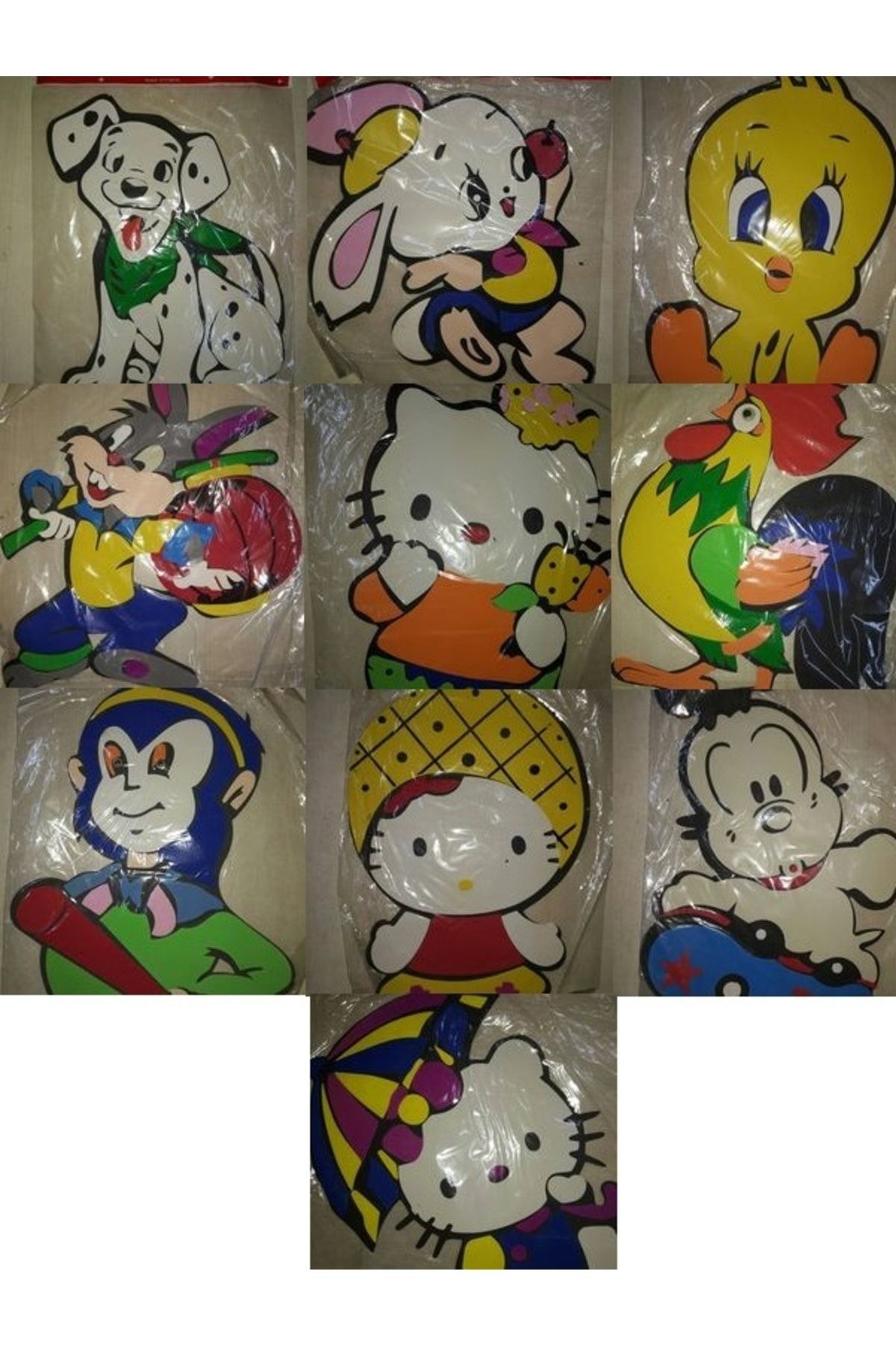 Asya Oyuncak Çocuk Odasi 10'Lu Duvar Çikartmalari
