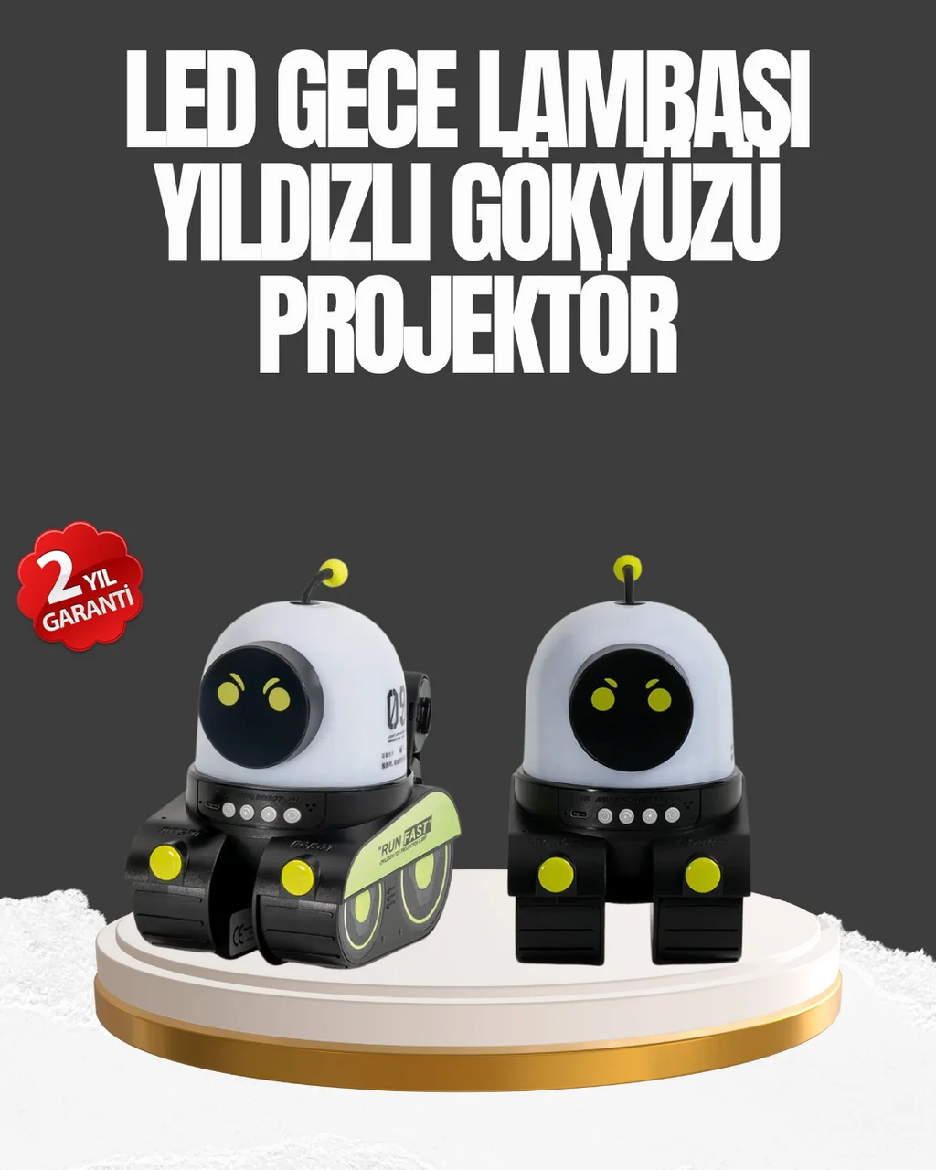 Çocuk Odası İçin Müzikli Ve Işıklı Robot Projektör Diğer