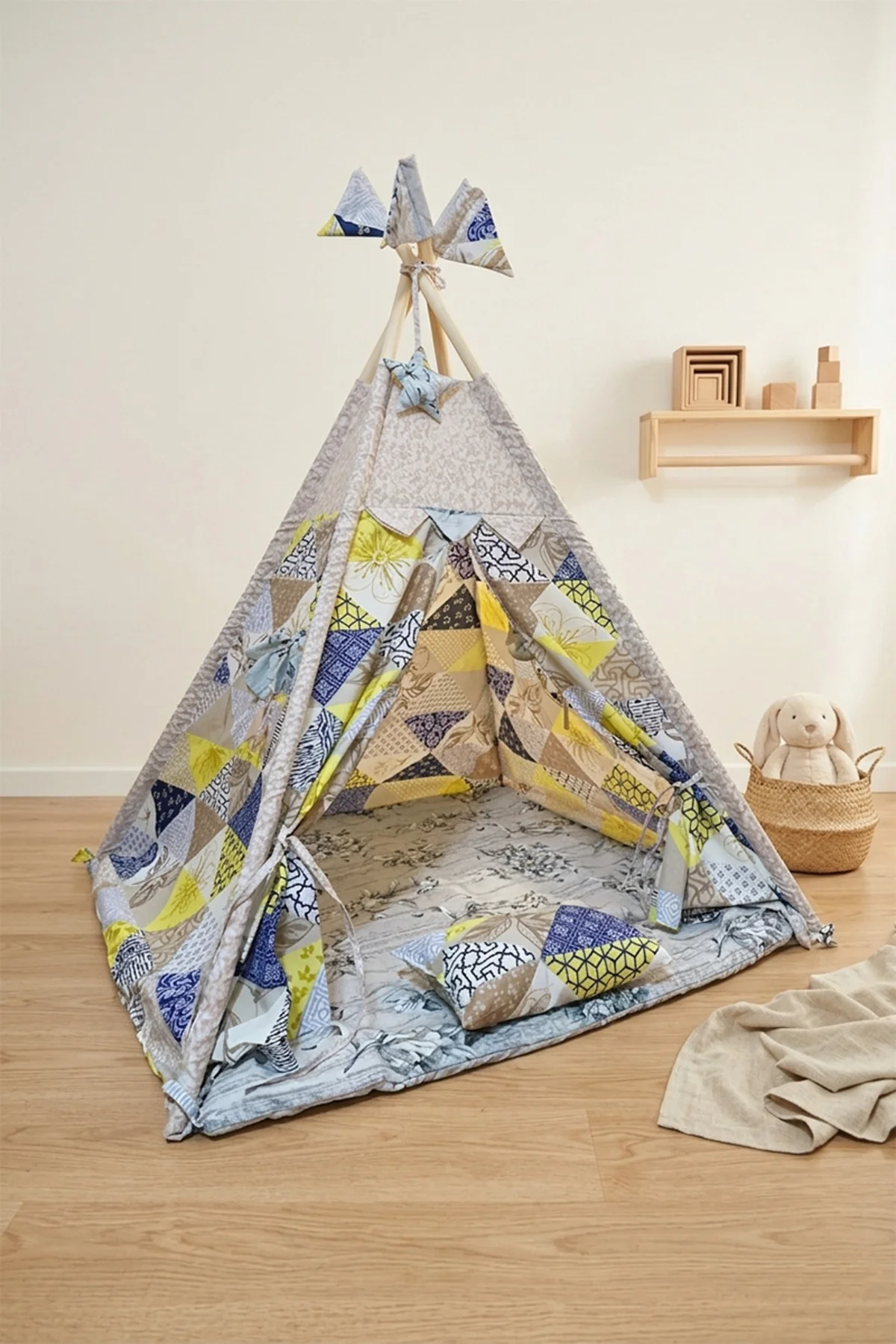 Çocuk Oyun Çadırı Minderli Yastıklı Dekoratif Oyun Evi
