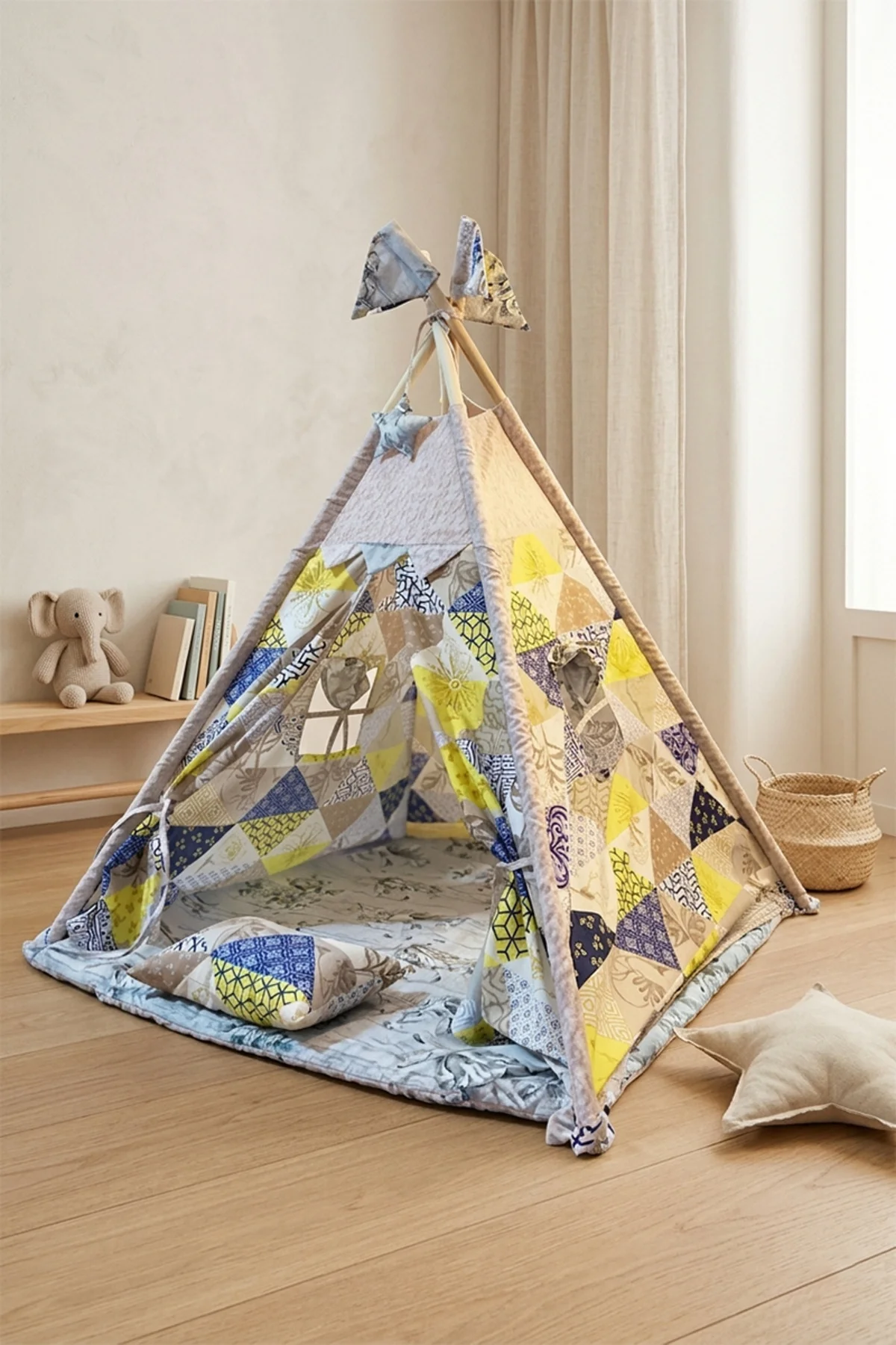 Çocuk Oyun Çadırı Minderli Yastıklı Dekoratif Oyun Evi