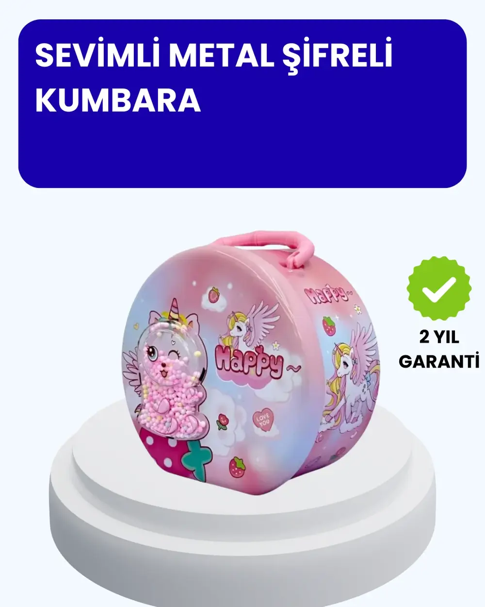 Çocuk Para Kasası Anahtarlı Güvenli Tasarruf Kutusu