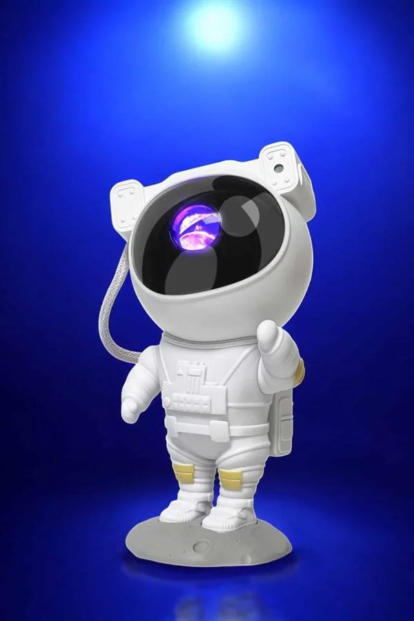 Çocuk Projeksiyon Astronot Lamba Speaker - Bluetooth ile Yıldızlı Uyku ve Şık Dekorasyon