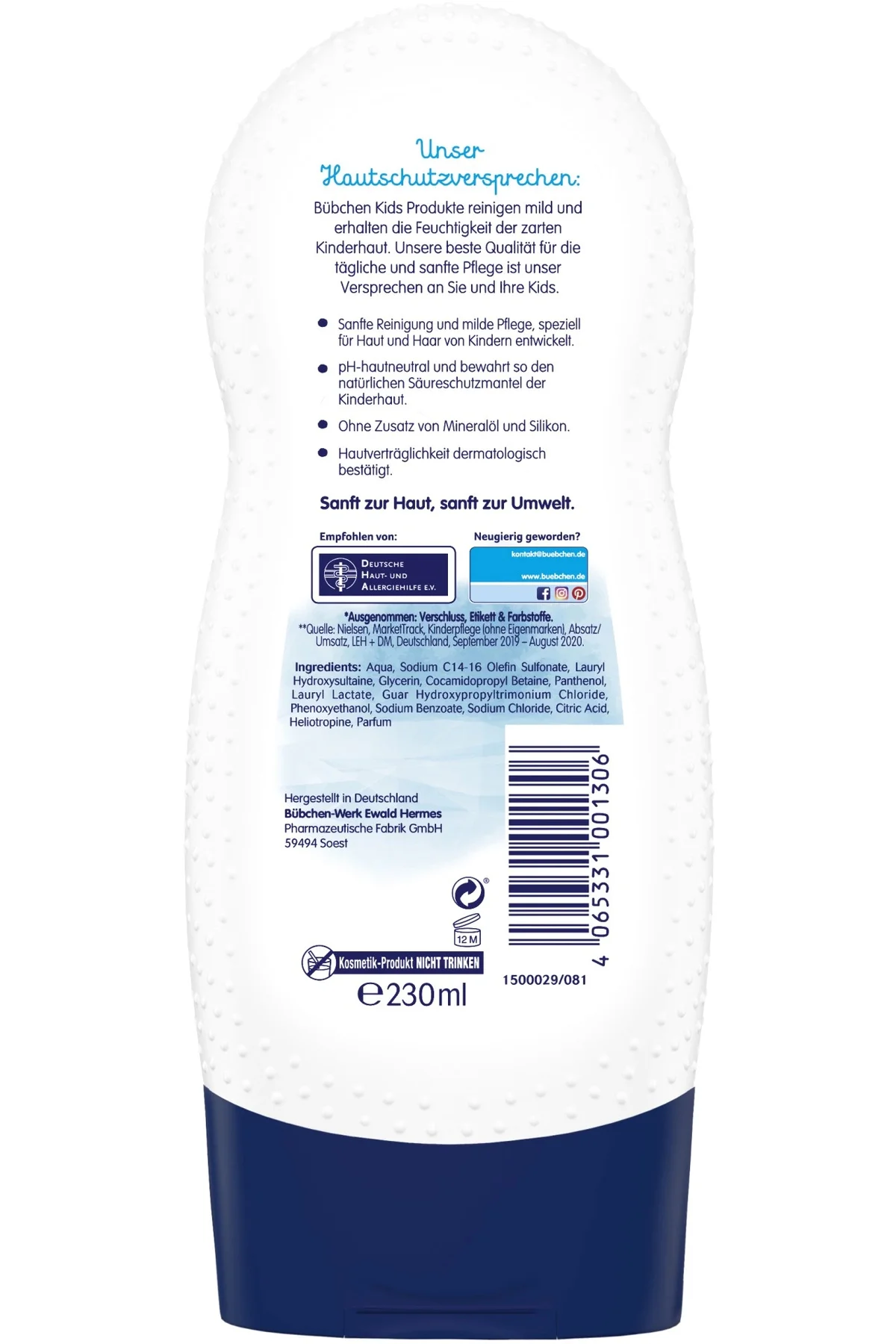 Çocuk Şampuan&Duş Jeli 2 in 1 Soft Darling 230 ml
