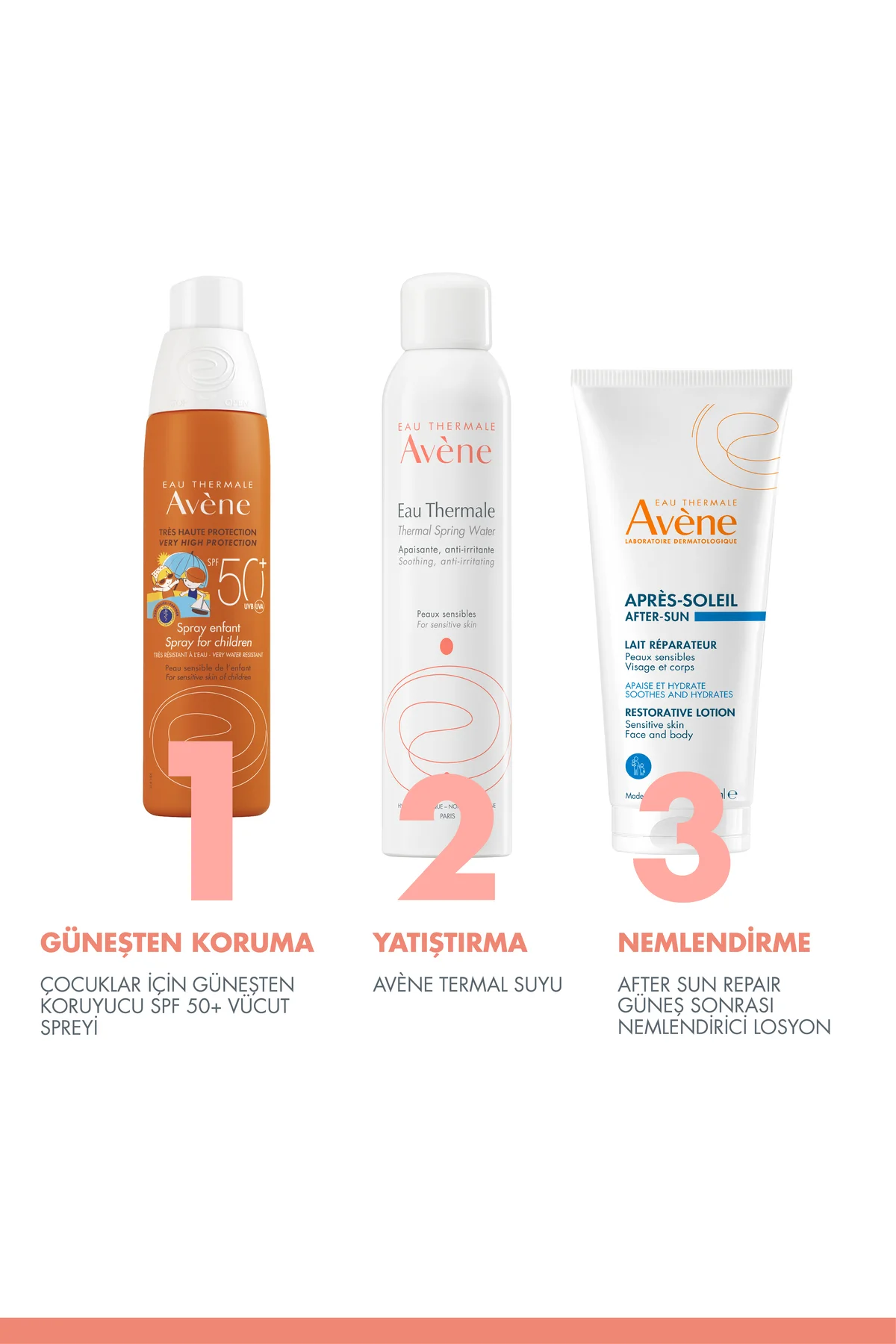 Çocuk Sprey Güneş Kremi SPF 50+ Vücut için Yüksek Koruma Sağlayan