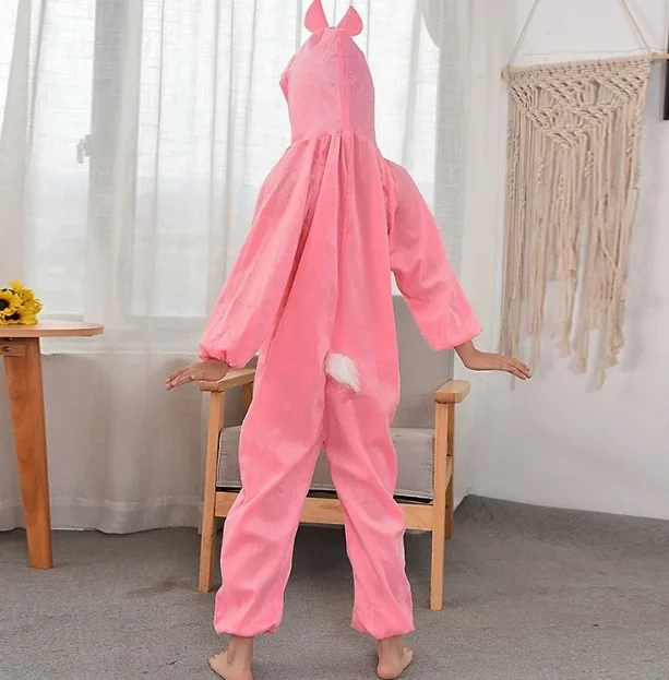 Çocuk Tavşan Kostümü Pembe Renk 4-5 Yaş 100 cm Çocuk Tavşan Kostümü Pembe Renk 4-5 Yaş 100 cm