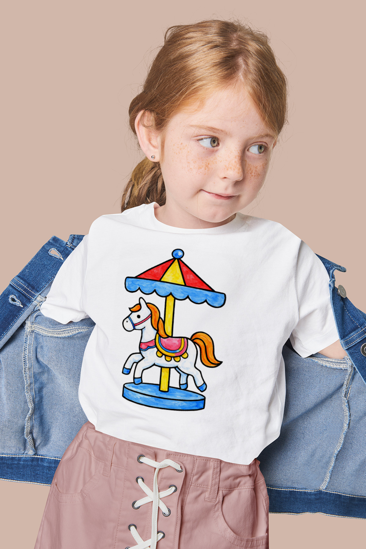 Çocuk Tişört Boyama Seti – Atlı Karınca Boyanabilir Tişört Eğitic