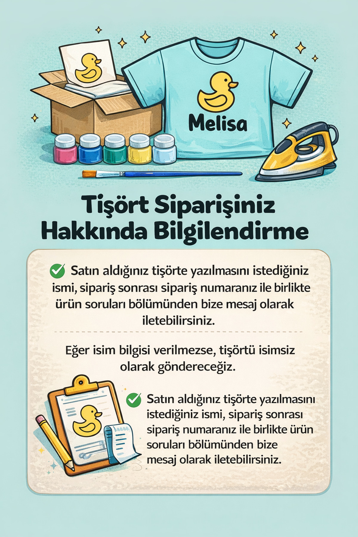 Çocuk Tişört Boyama Seti – Prenses İsim Yazılabilir Boyanabilir E