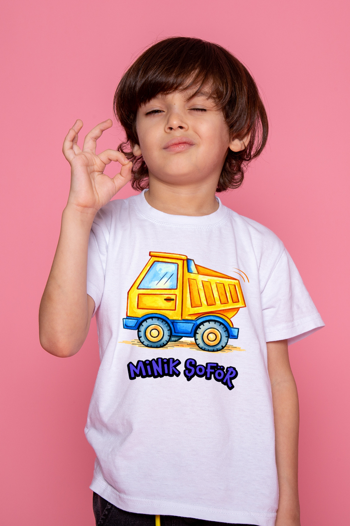 Çocuk Tişört Boyama Seti – Kamyon Boyanabilir Tişört Eğitici ve E