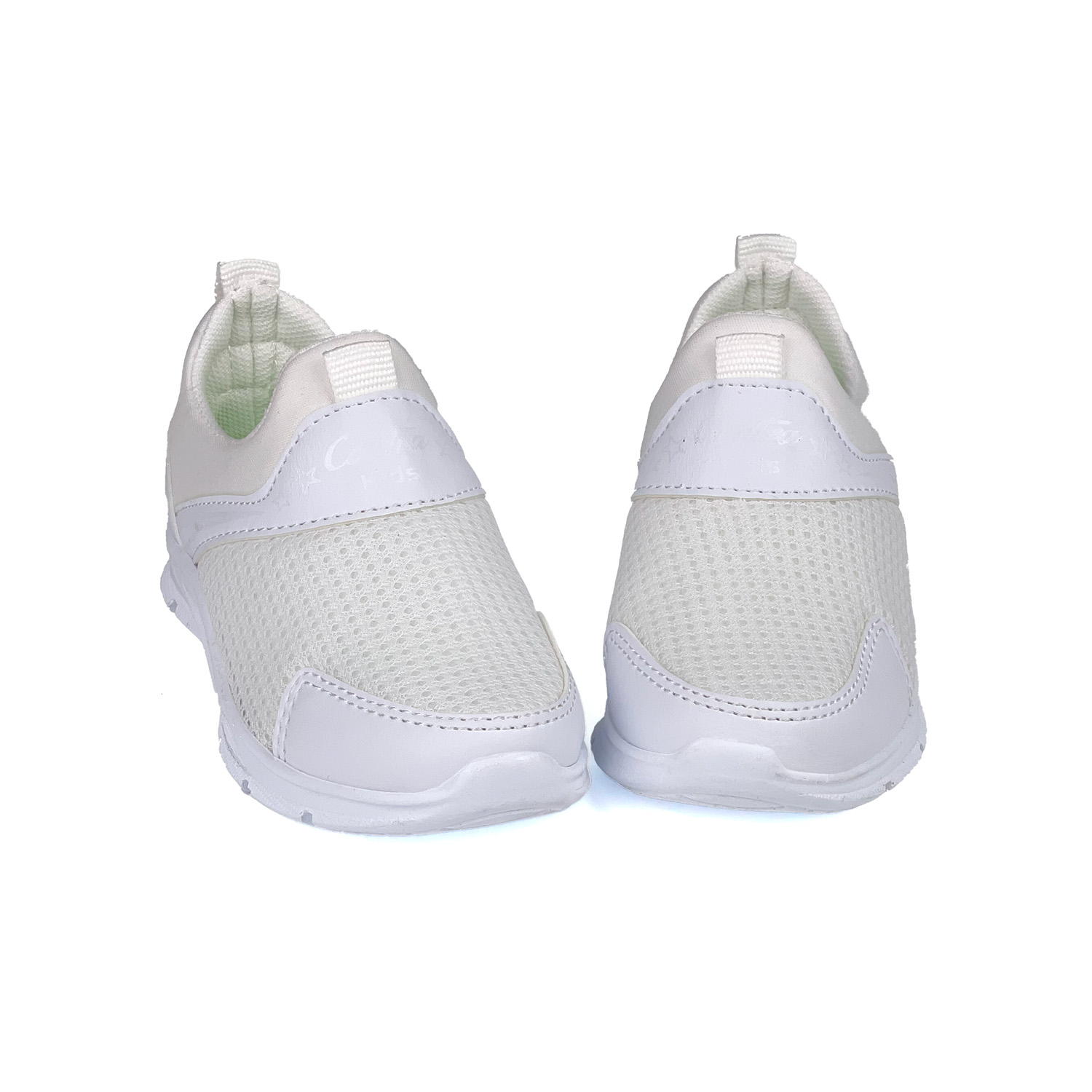Kajila Çocuk Unisex Beyaz Bağcıksız Slip-On Rahat Kalıp Günlük Sneaker S