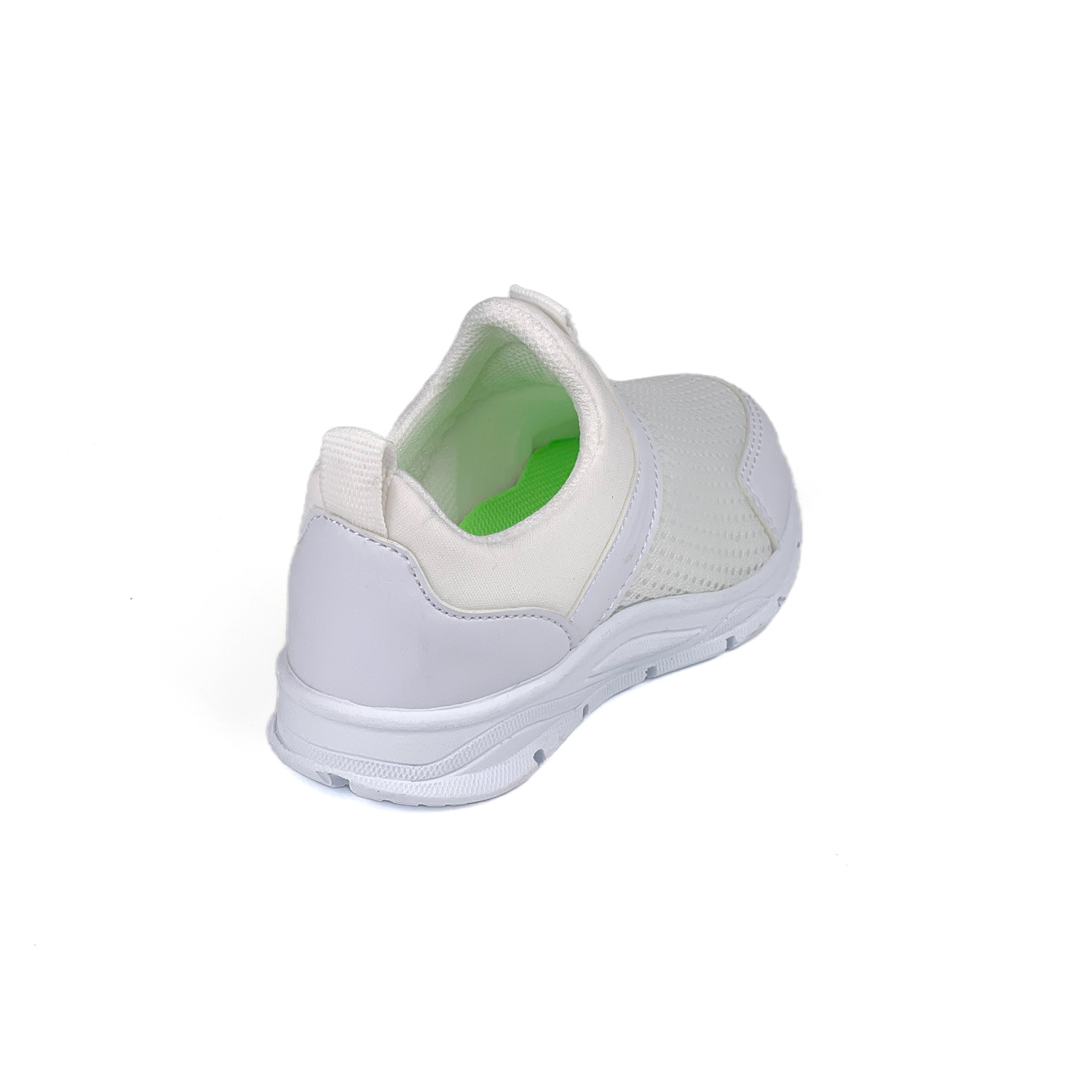 Kajila Çocuk Unisex Beyaz Bağcıksız Slip-On Rahat Kalıp Günlük Sneaker S