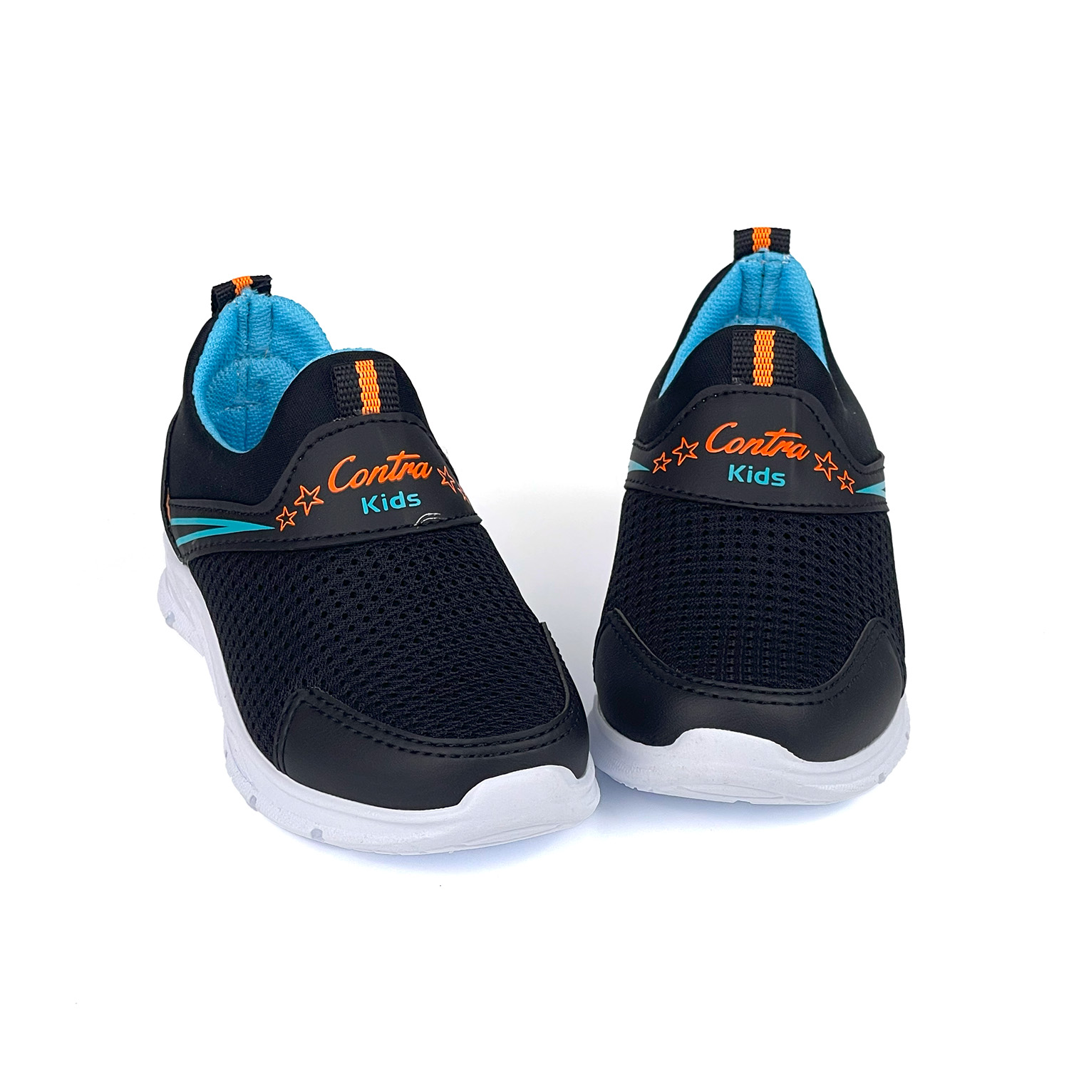 Kajila Çocuk Unisex Siyah Turkuaz Bağcıksız Slip-On Rahat Kalıp Günlük S