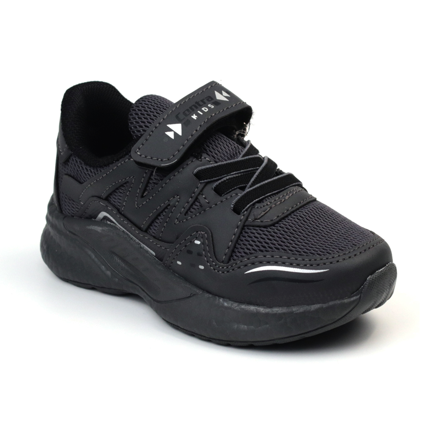 Kajila Çocuk Unisex Siyah Cirtli Rahat Günlük Sneaker Spor Ayakkabi