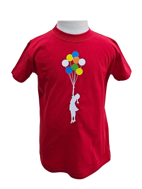 Kostüm Sarayı Çocuk Ve Balonlar Temalı Kırmızı Tişört Kostüm Sarayı Çocuk Ve Balonlar Temalı Kırmızı Tişört