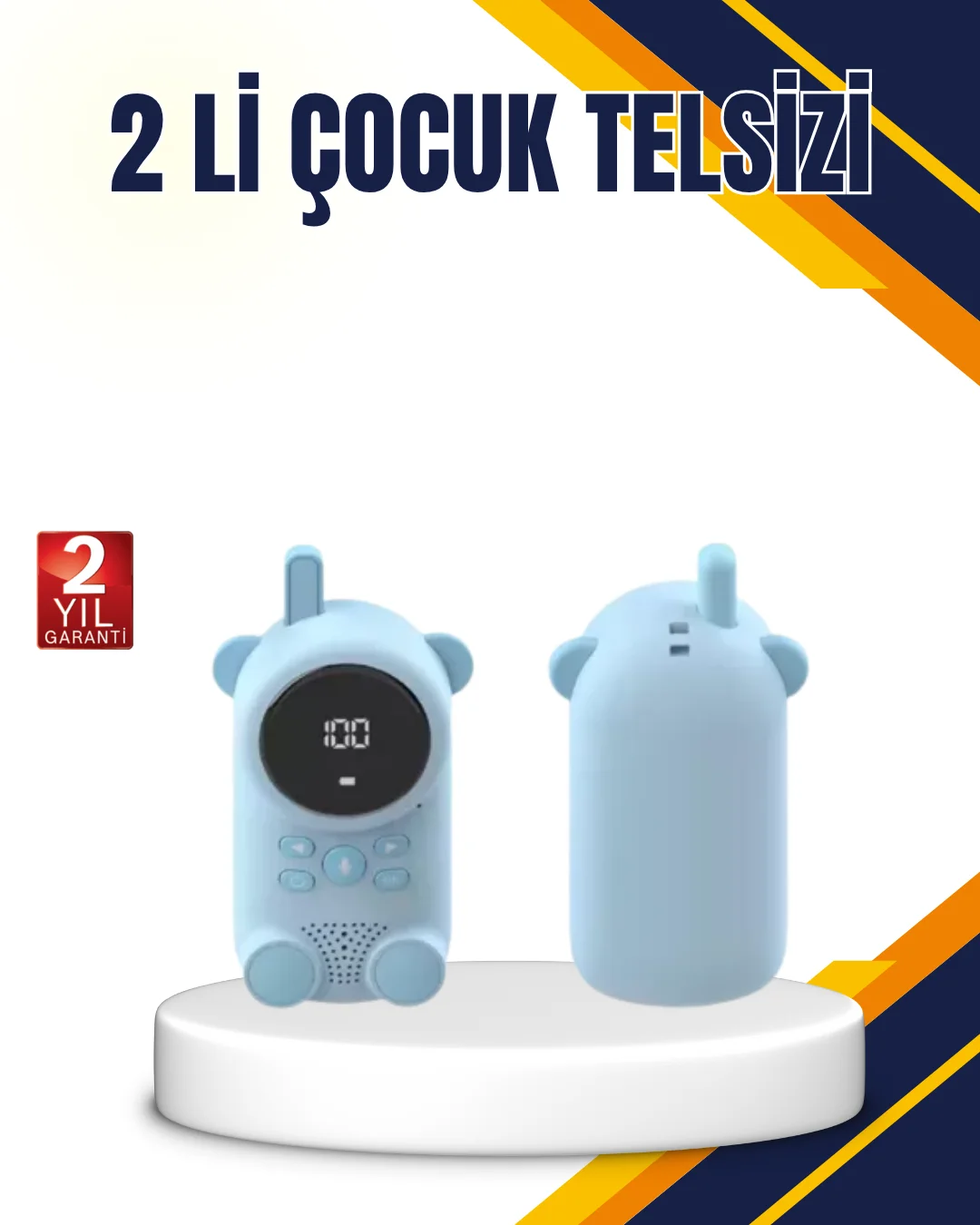 Çocuk ve Bebek Telsizi – 22 Kanal, VOX Modu, USB Şarjlı, Renkli Ekran Fiyatı, Yorumları ve Özellikleri