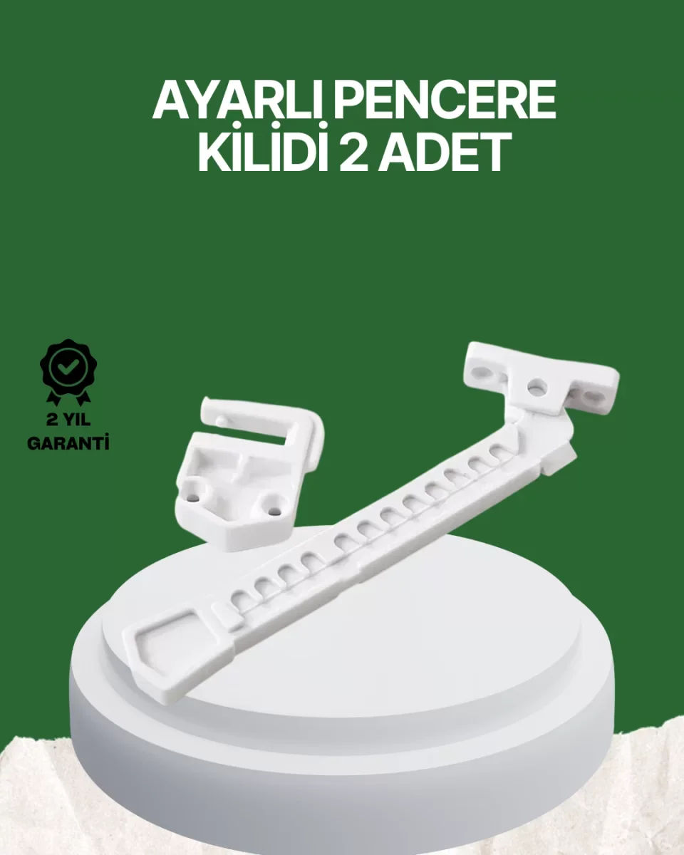 Çocuk ve Evcil Hayvanlar İçin Pencere Emniyet Kilidi 2 Adet - Lisinya
