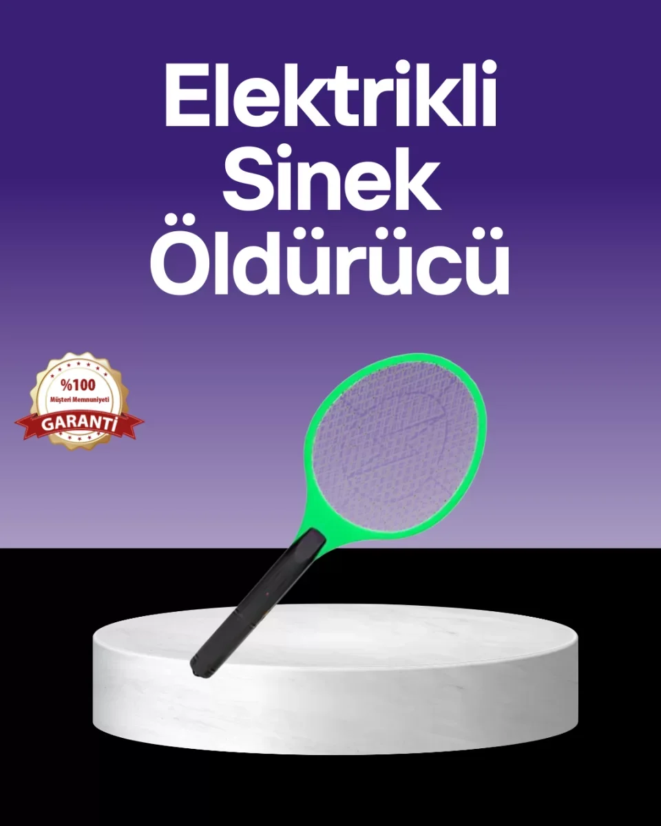 Çocuk ve Evcil Hayvan Dostu Elektrikli Sinek Raketi | Güvenli Kul