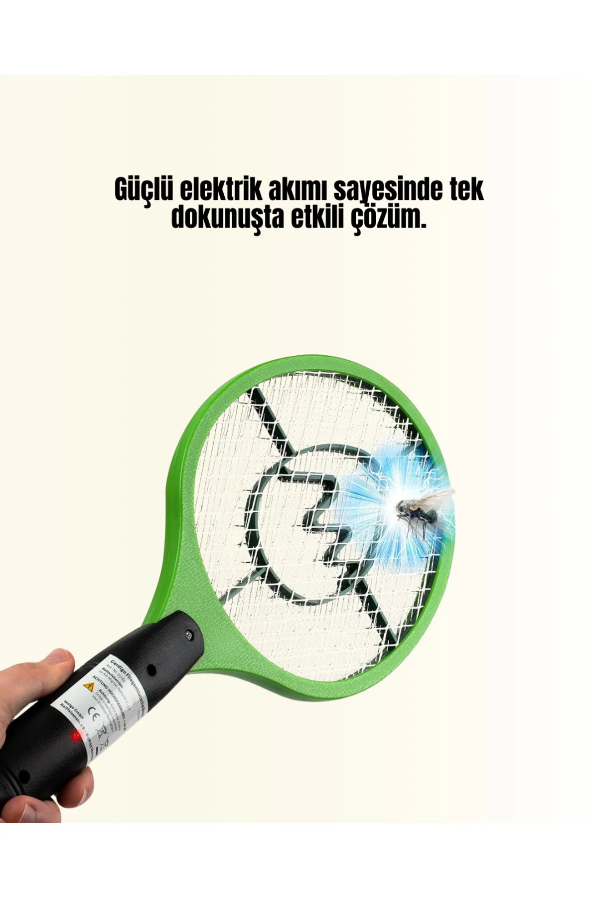 Çocuk ve Evcil Hayvan Dostu Elektrikli Sinek Raketi | Güvenli Kul