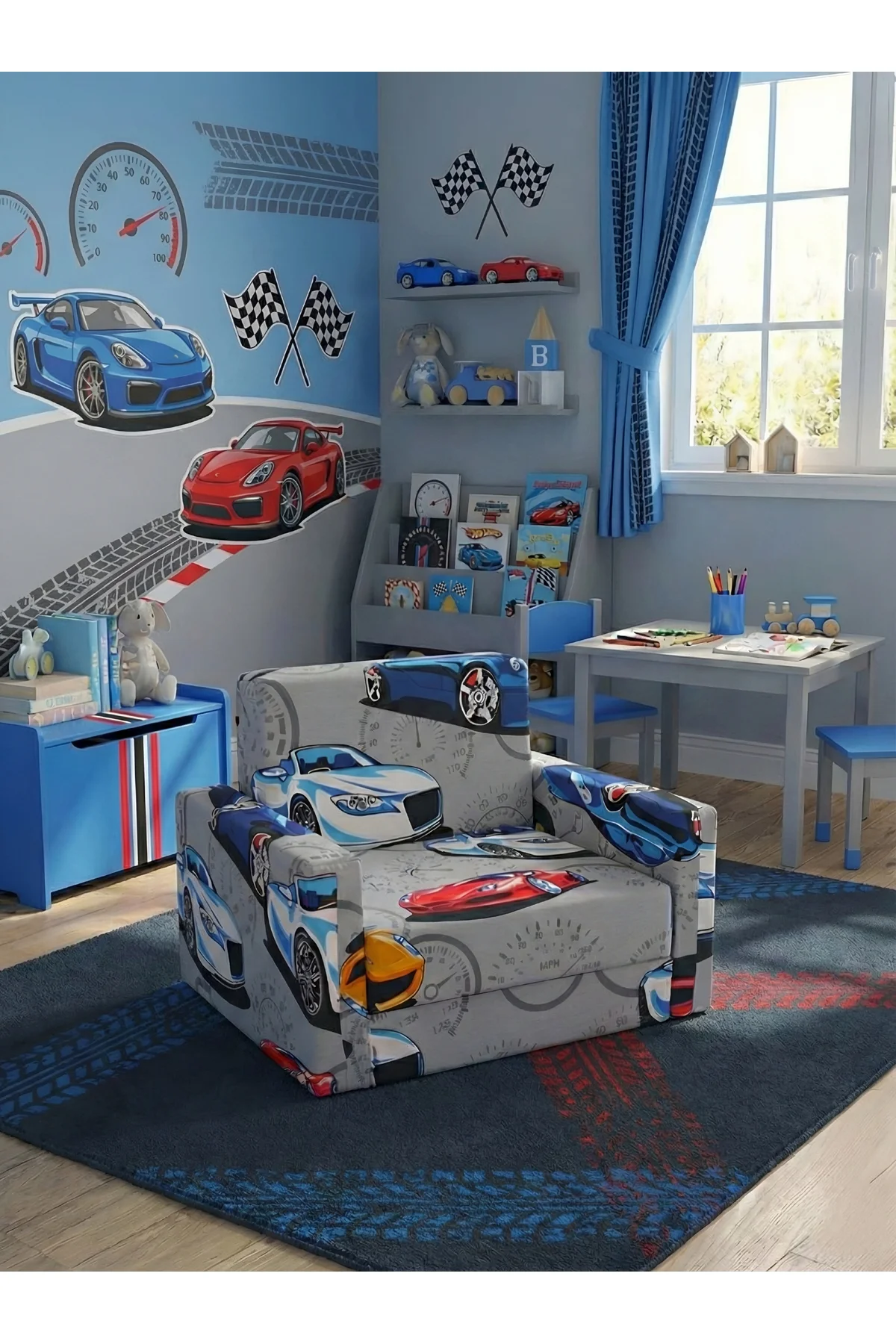 Çocuk Yatağı Komple Sünger Katlanabilir Koltuklu-(0-4 YAŞ)%100 Pa