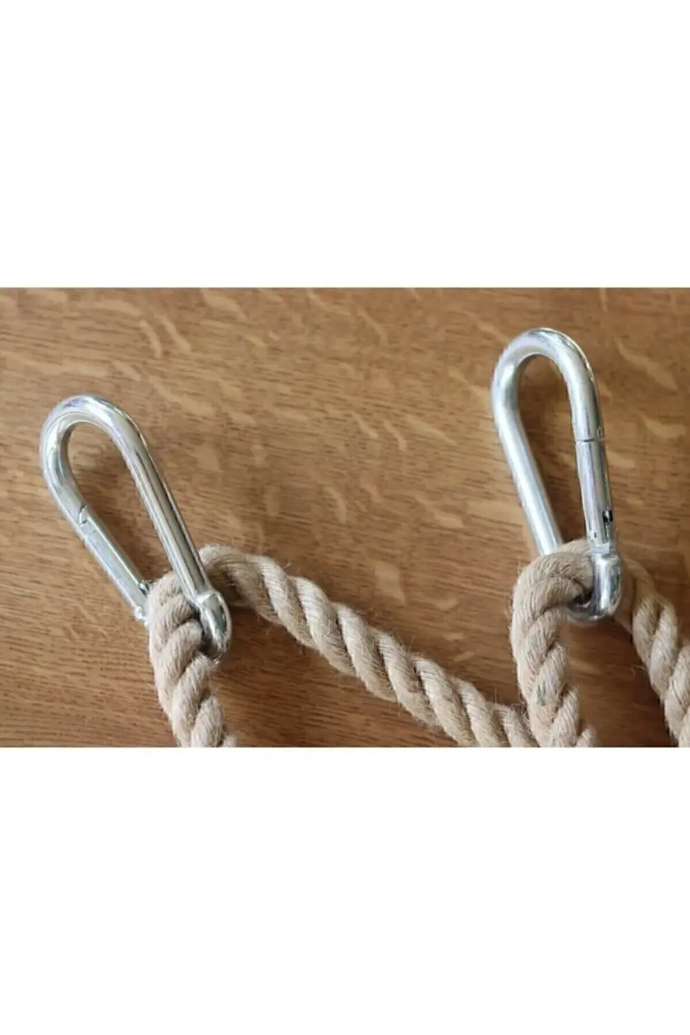 Çocuk-Yetişkin ( 1 Adet) Halatlı Ahşap Salıncak (2 Adet Karabina