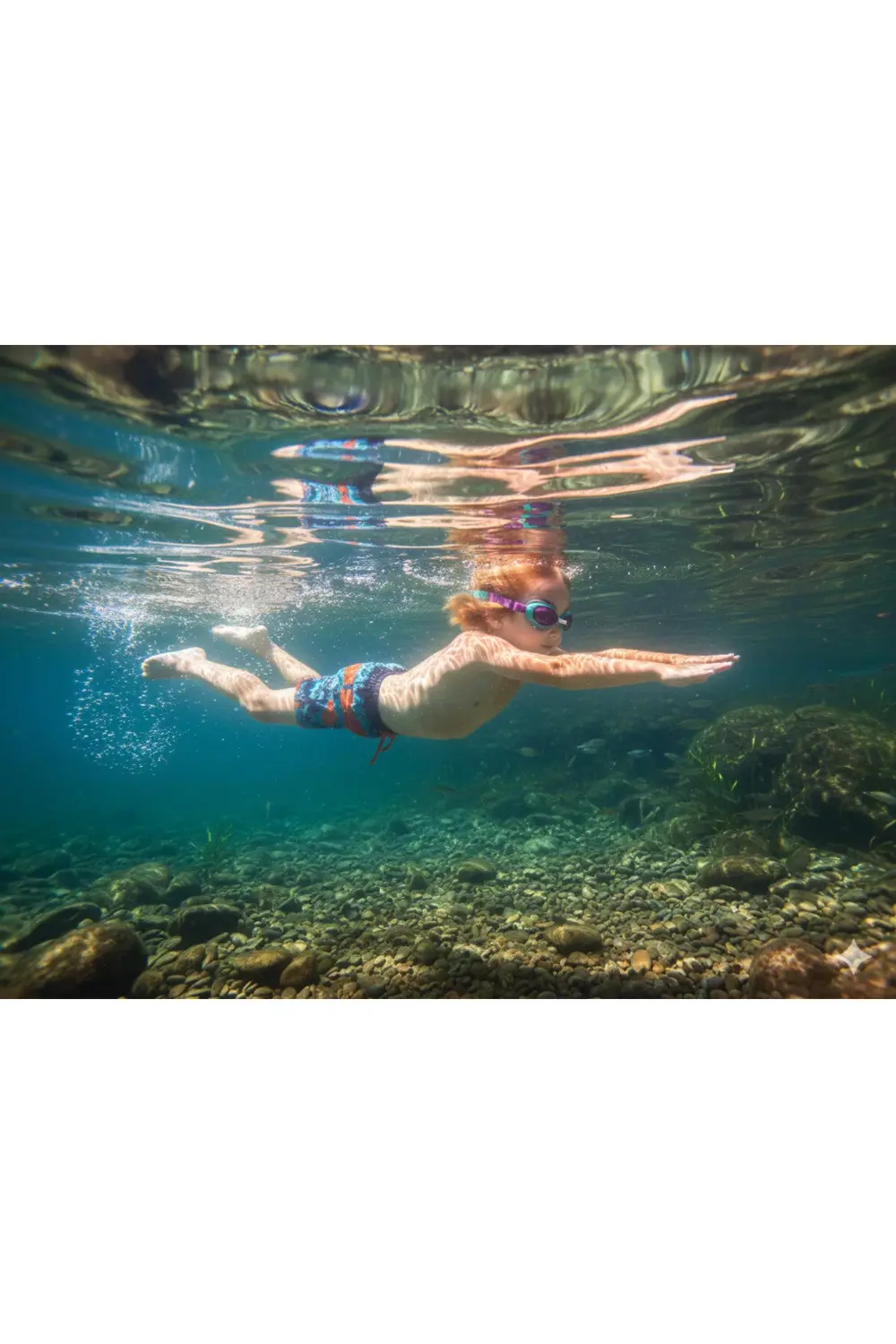 Çocuk Yüzücü Kemik Gözlük - Yüzme - Gözlük - Havuz Gözlüğü - Deni