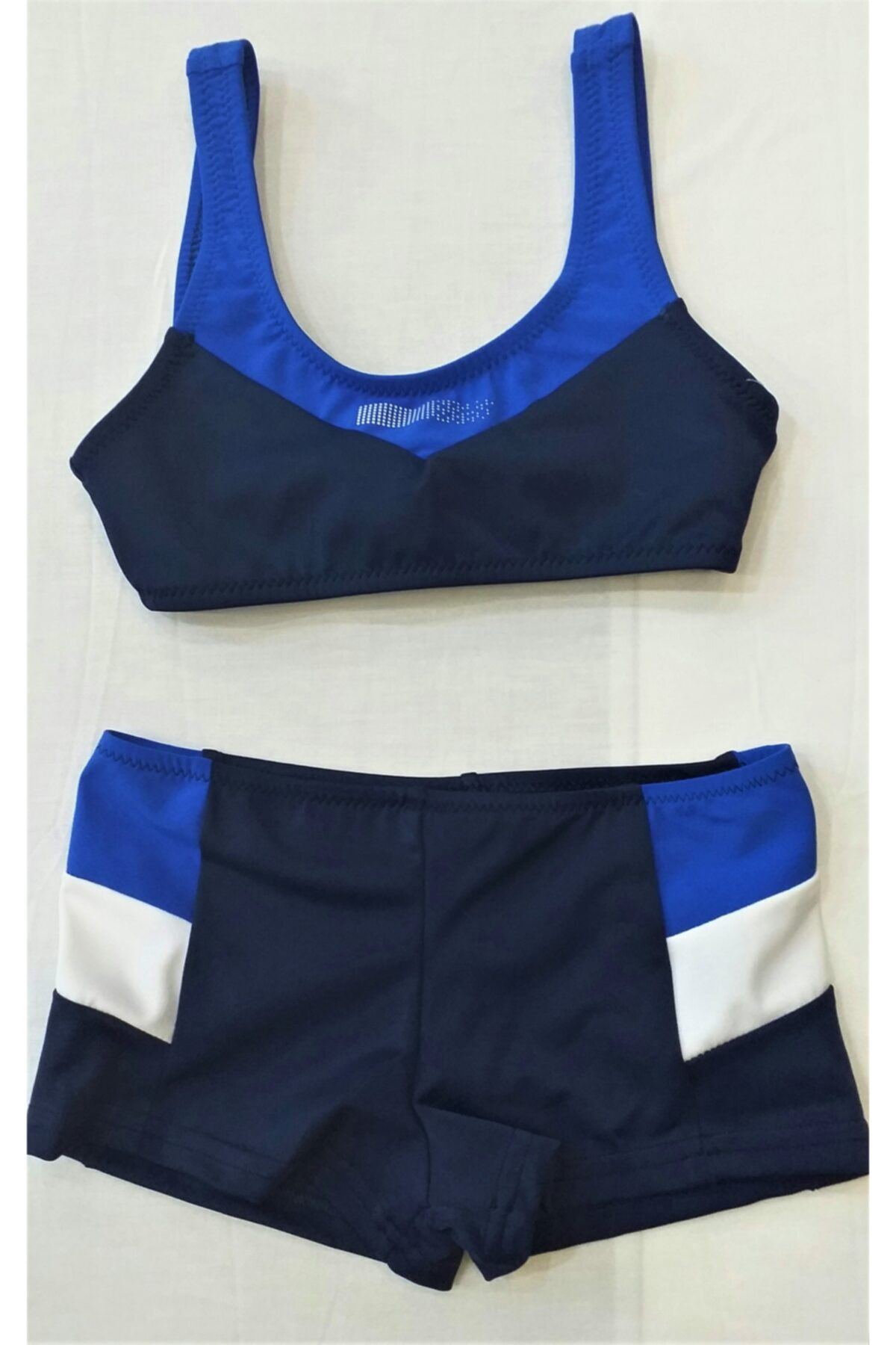 Sunsurf Çocuk Yüzücü Şortlu Bikini Lacivert