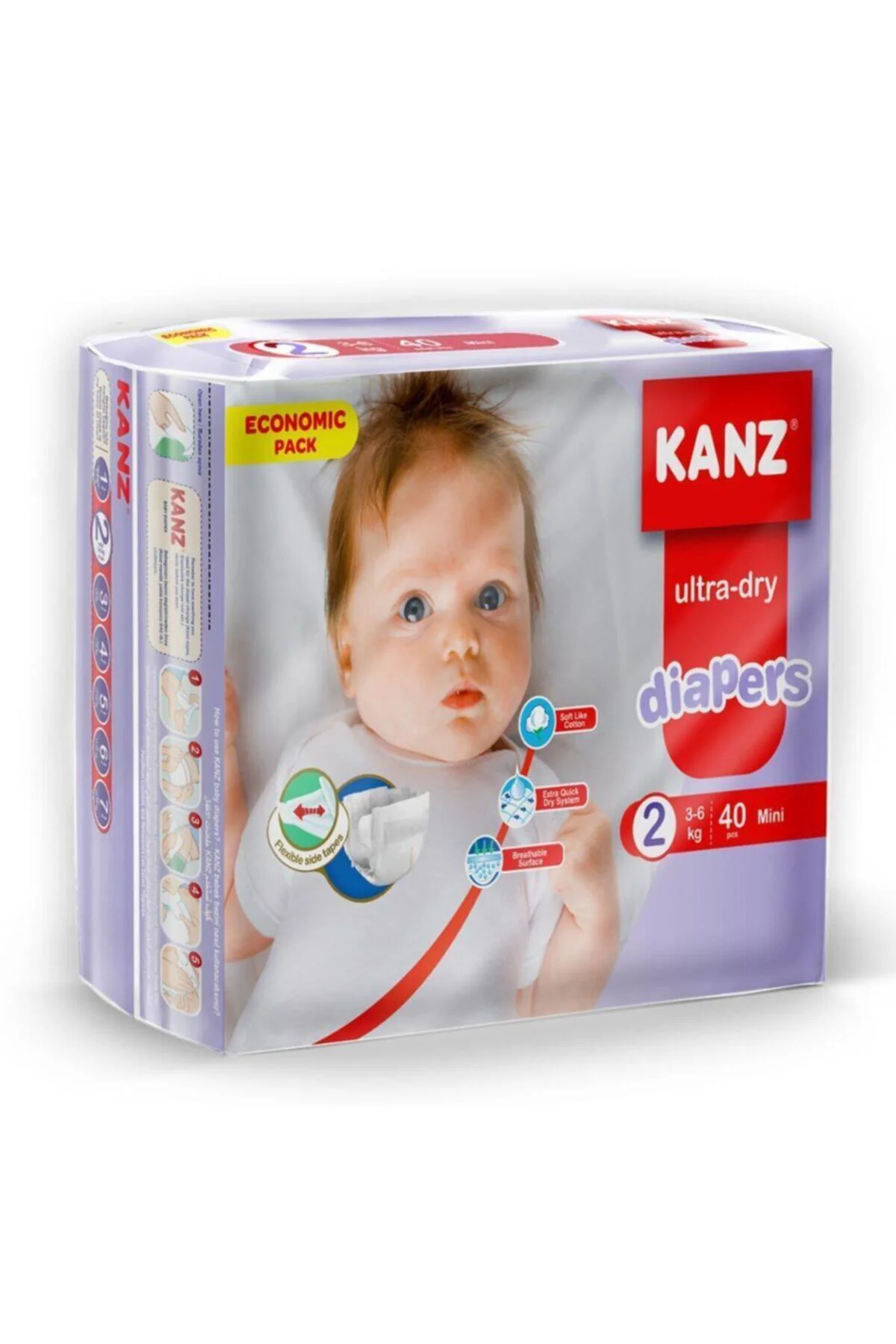 Cocuk.bezi Eko Mini (3-6 kg) 40'lı