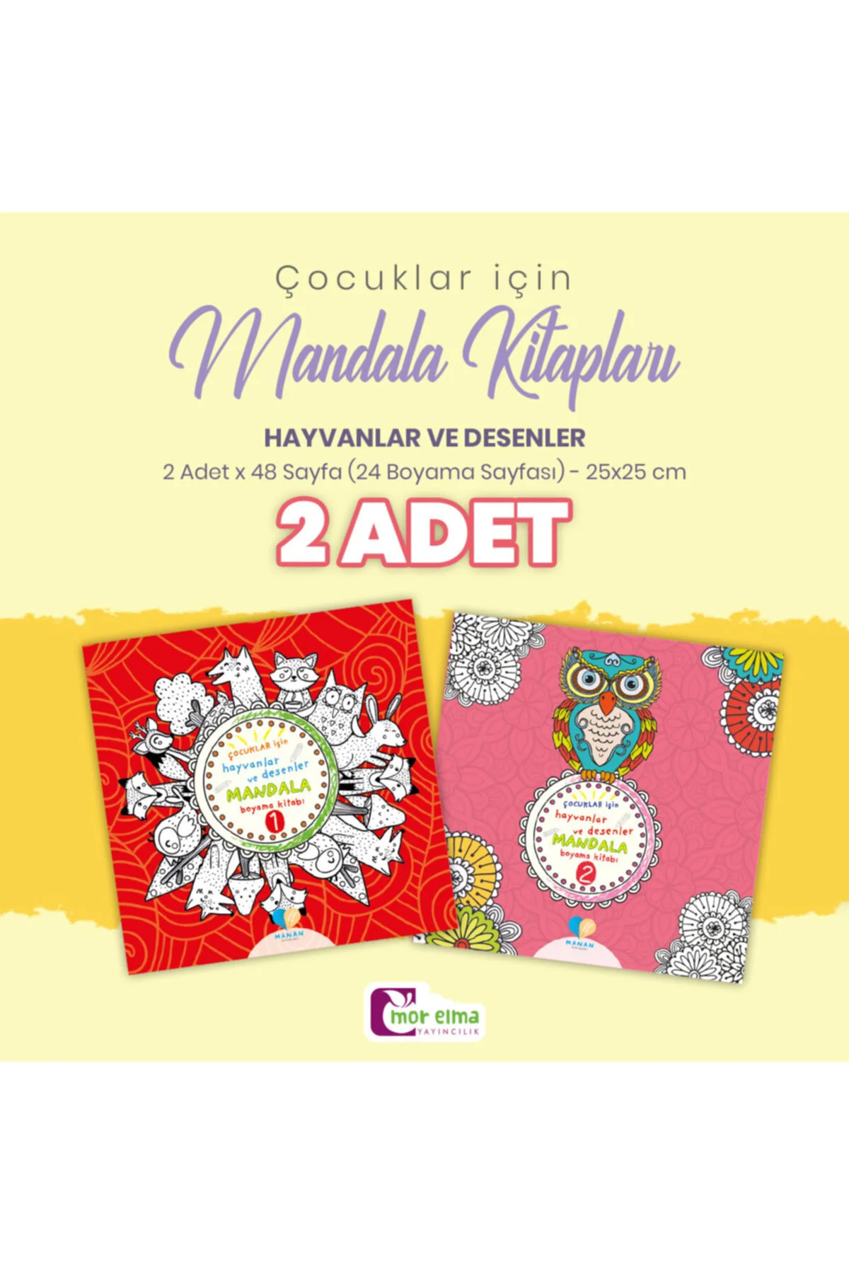 Çocuklar Için 2 Adet Hayvanlar Ve Desenler Mandala Kitabı Fiyatı, Yorumları ve Özellikleri
